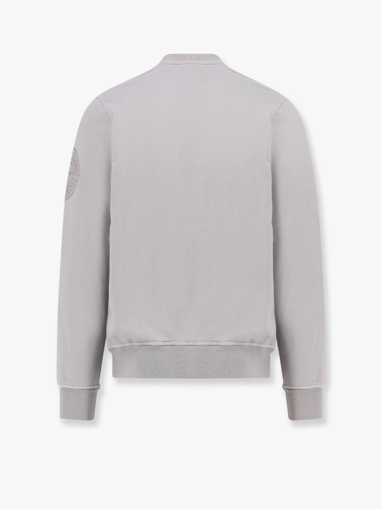 Cotton sweatshirt with logo embroidery
