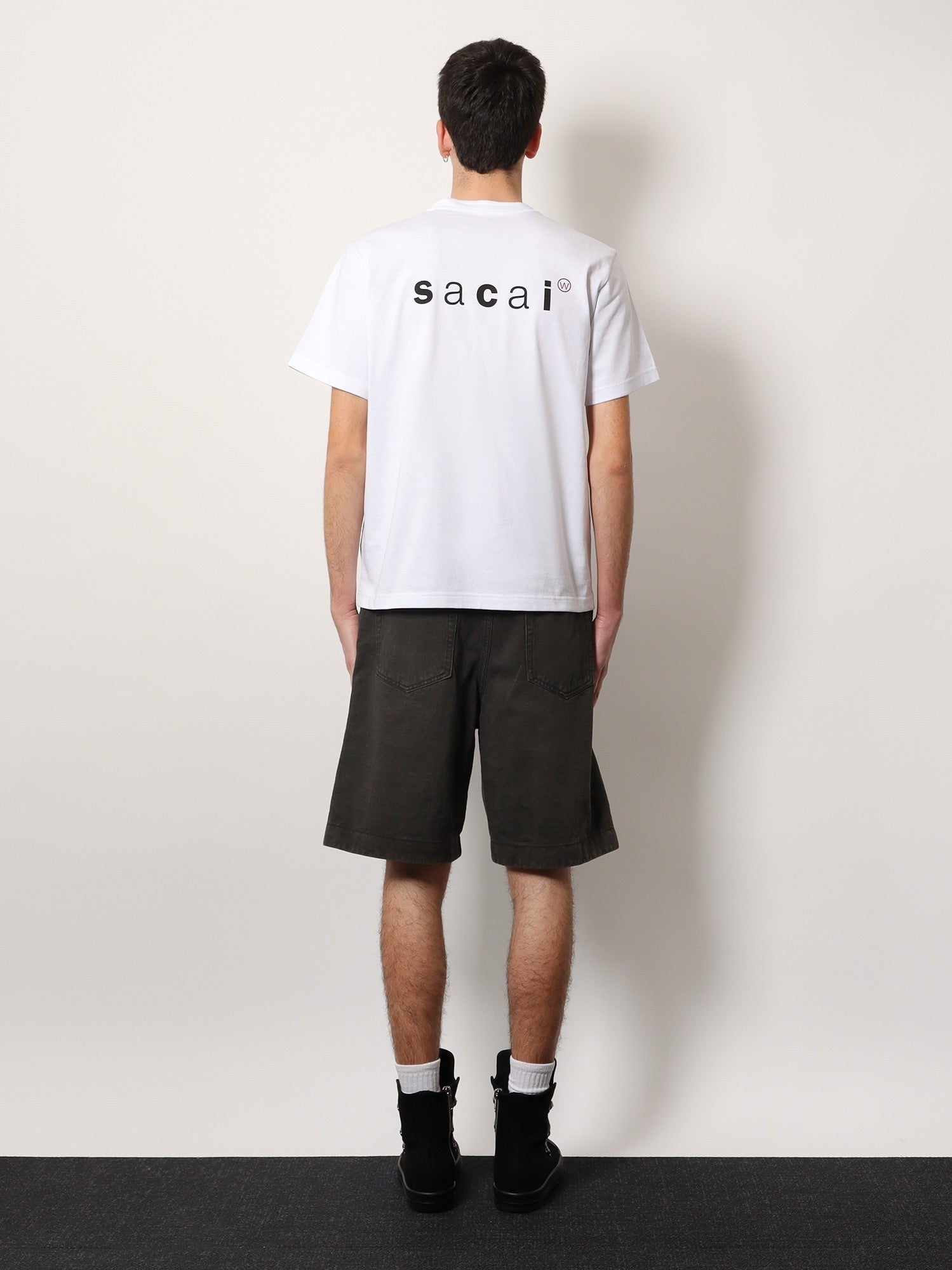 Cotton t-shirt with logo on the back