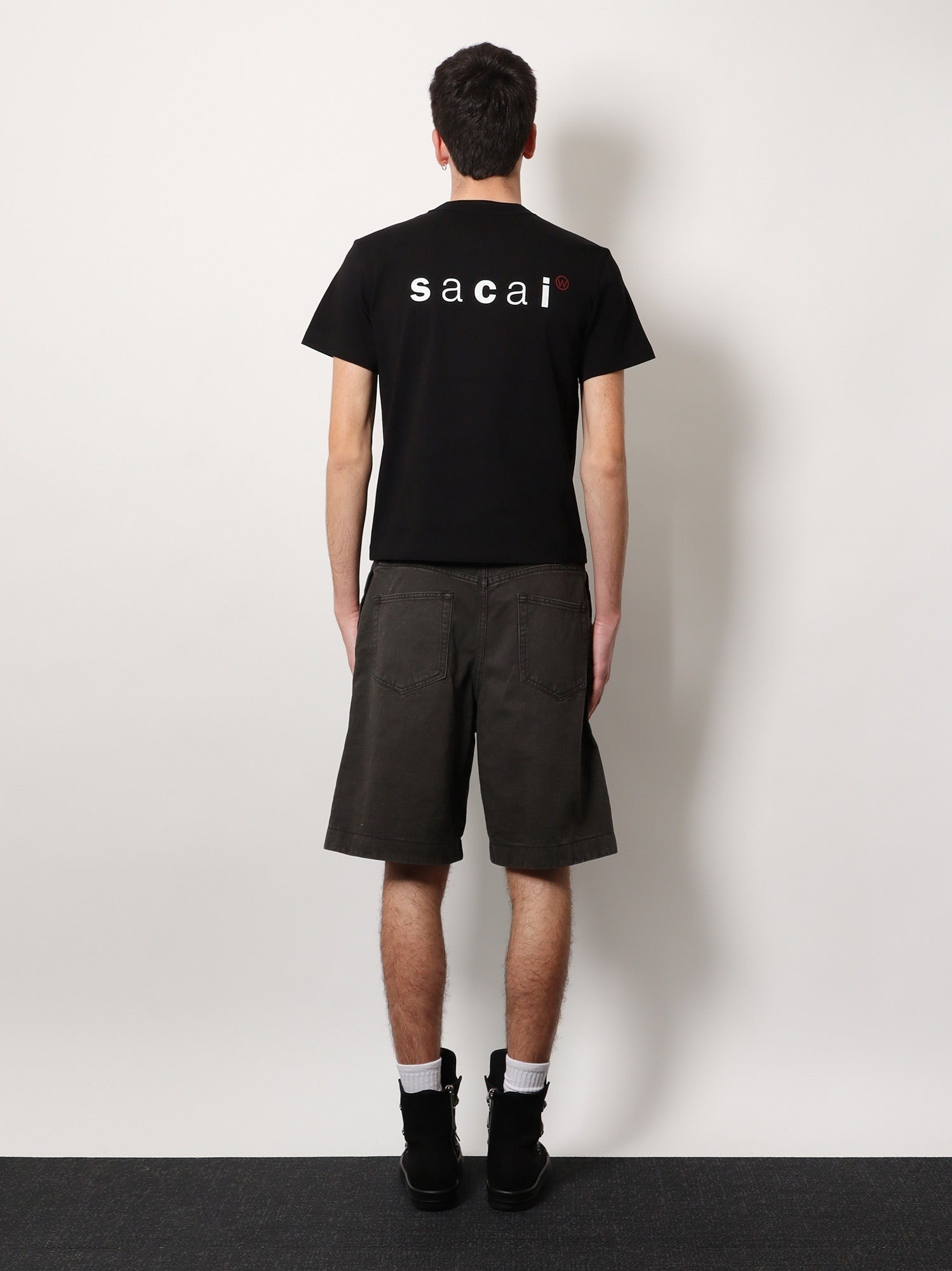 Cotton t-shirt with logo on the back