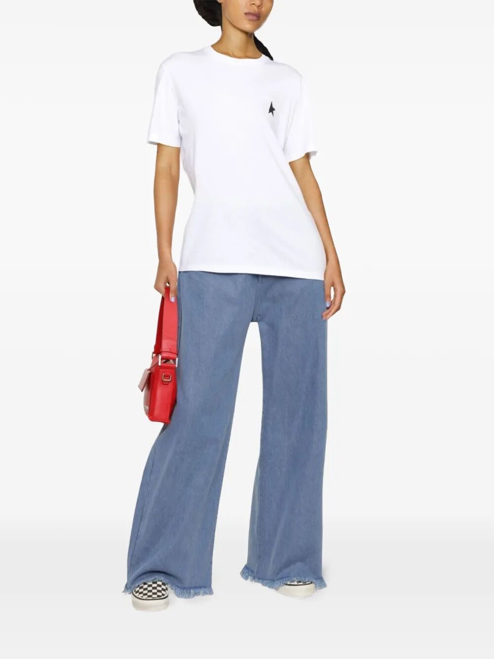 Cotton t-shirt with star print
