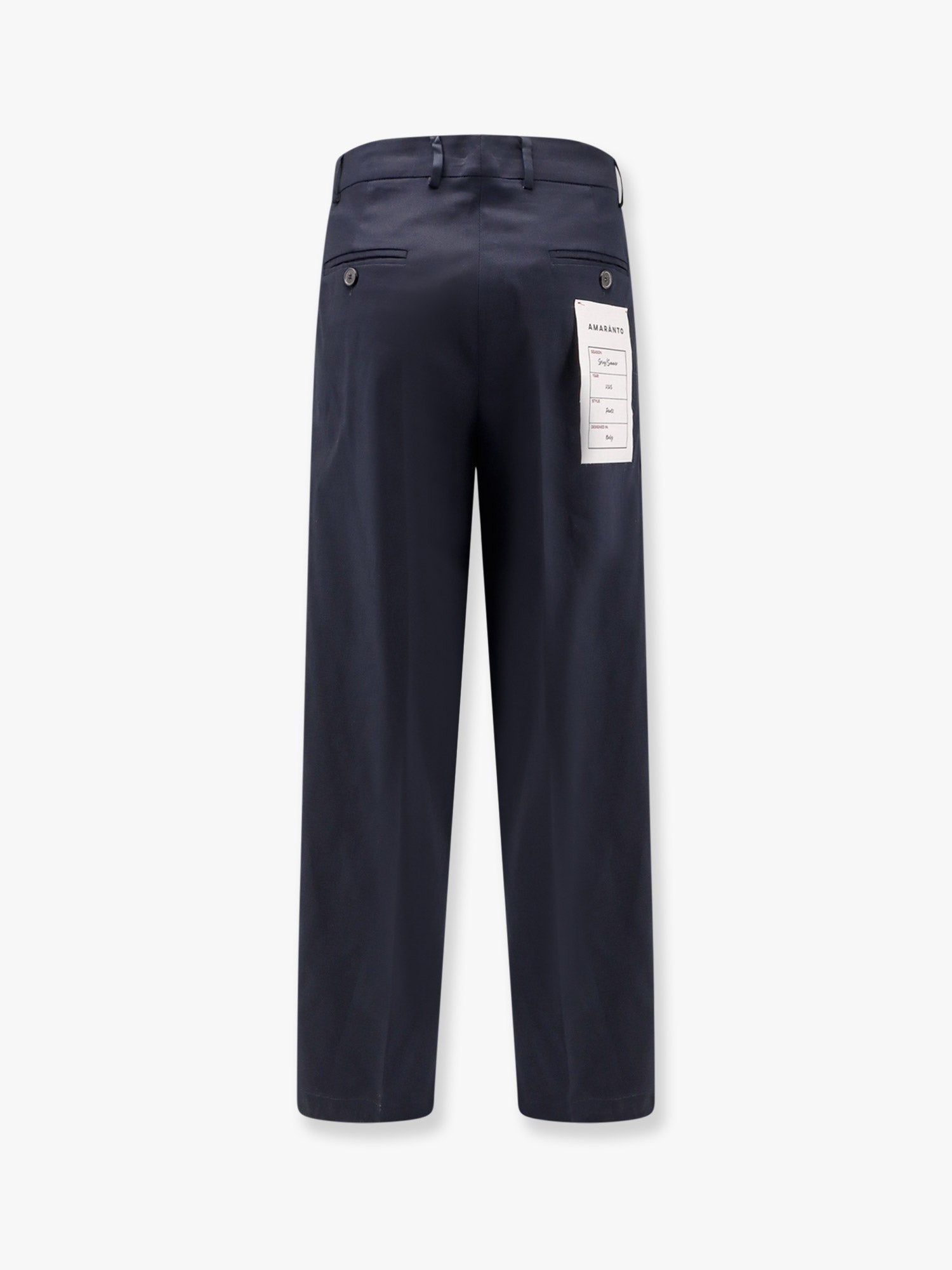 Cotton trouser with frayed edges