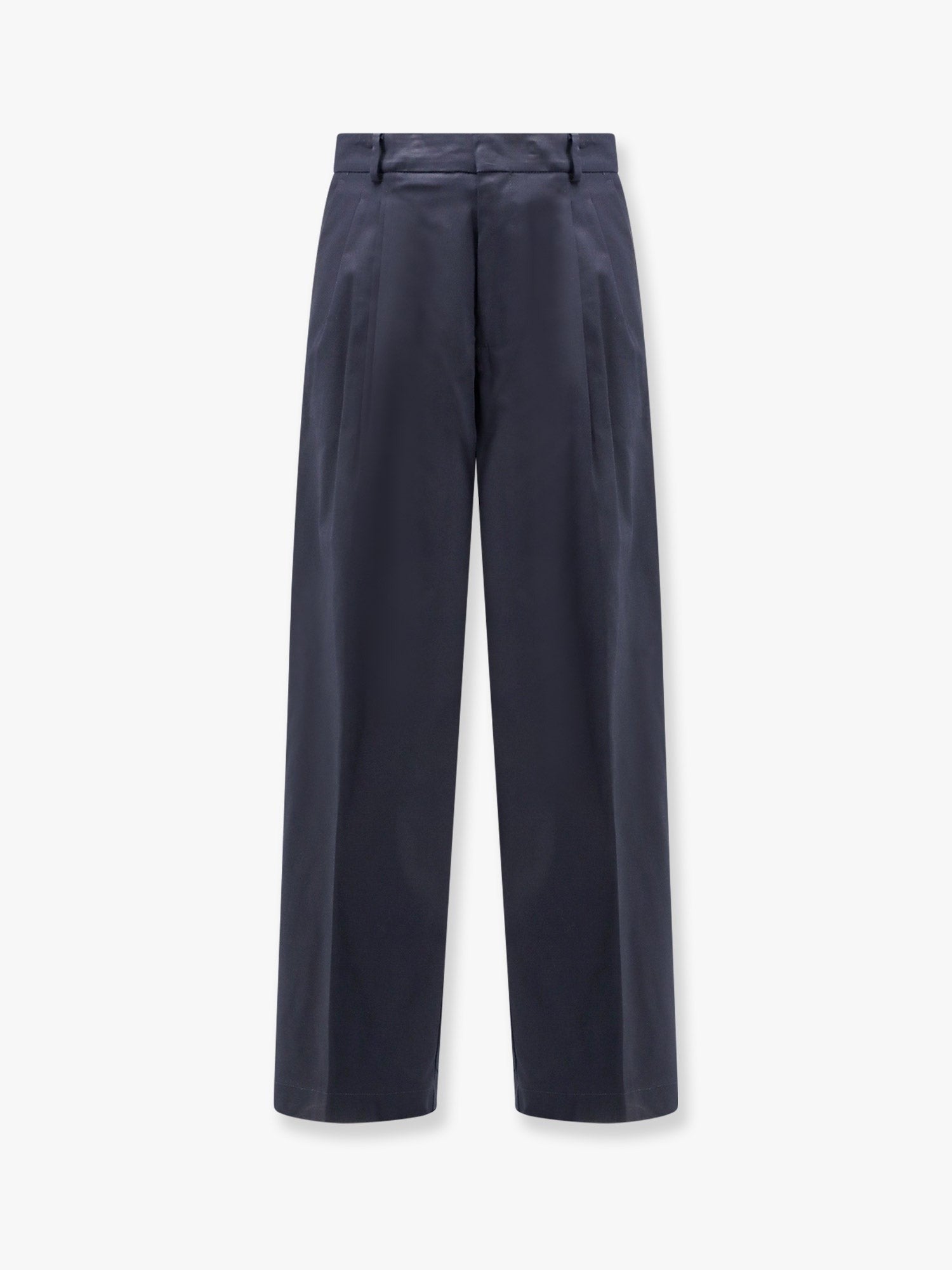 Cotton trouser with frayed edges