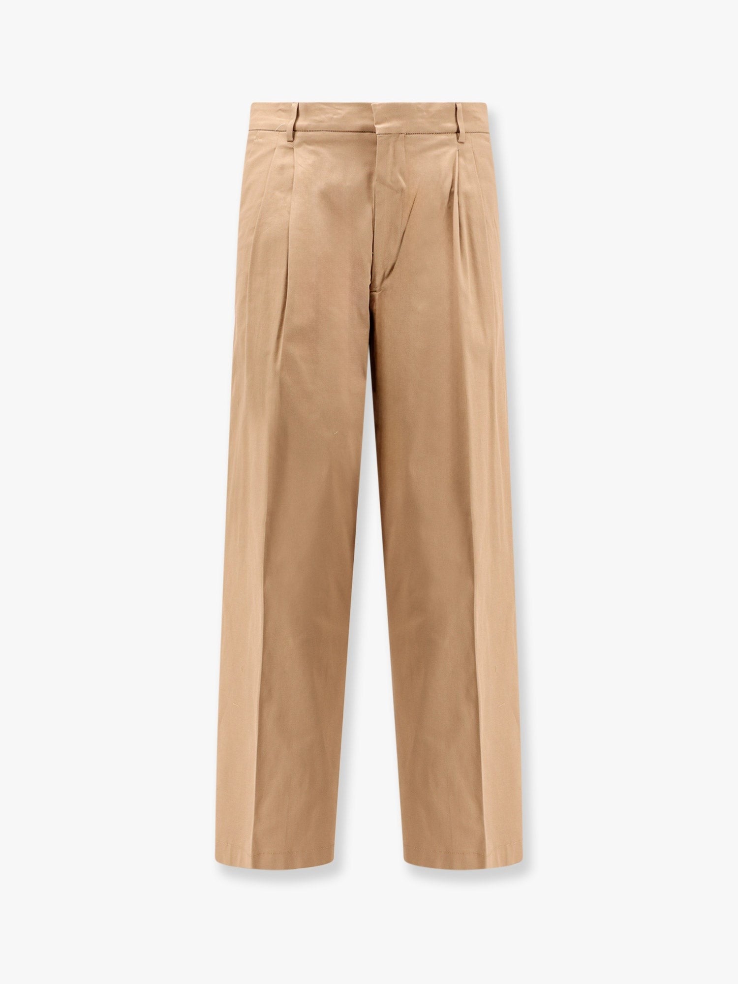 Cotton trouser with frayed edges