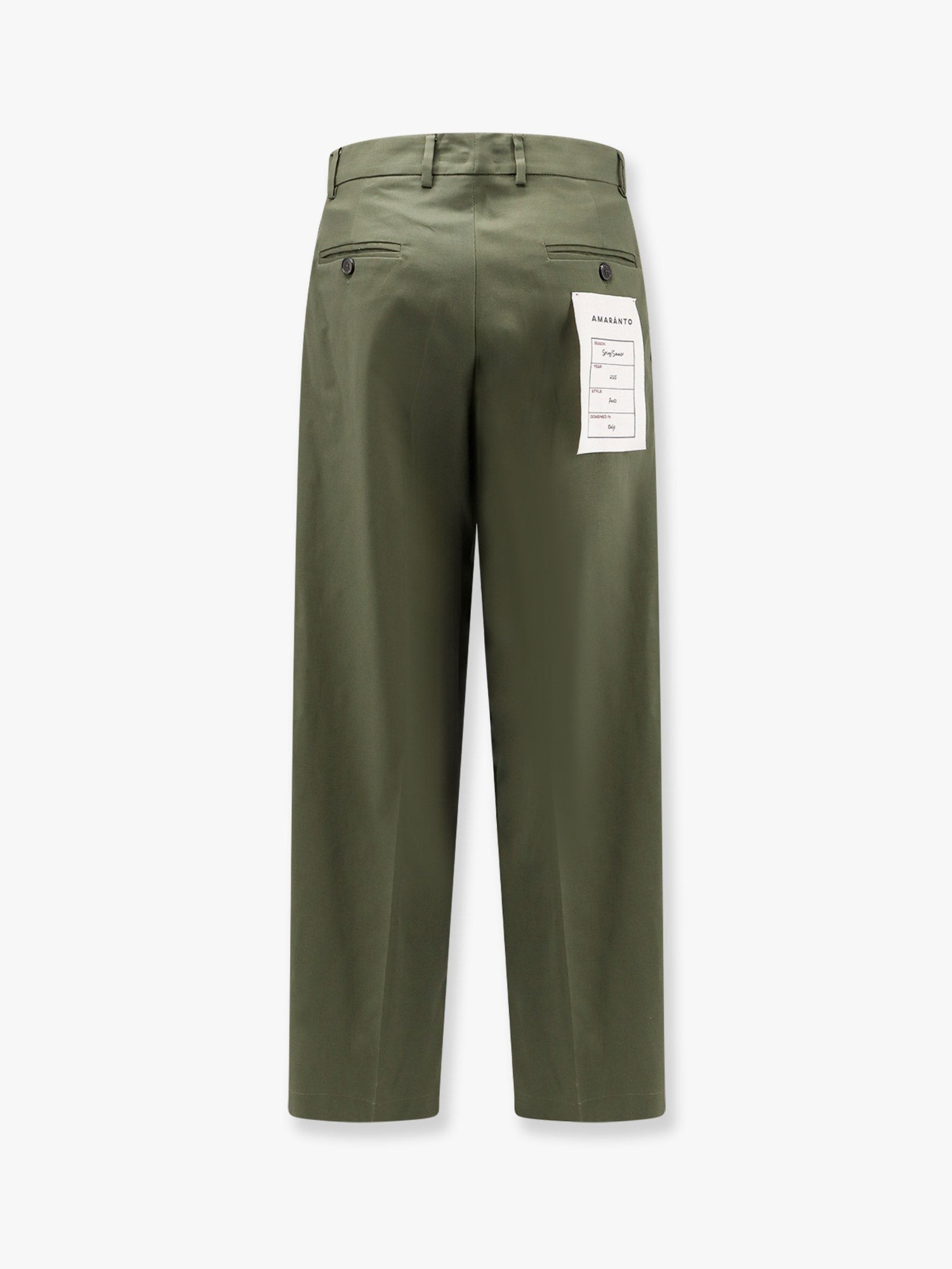 Cotton trouser with frayed edges