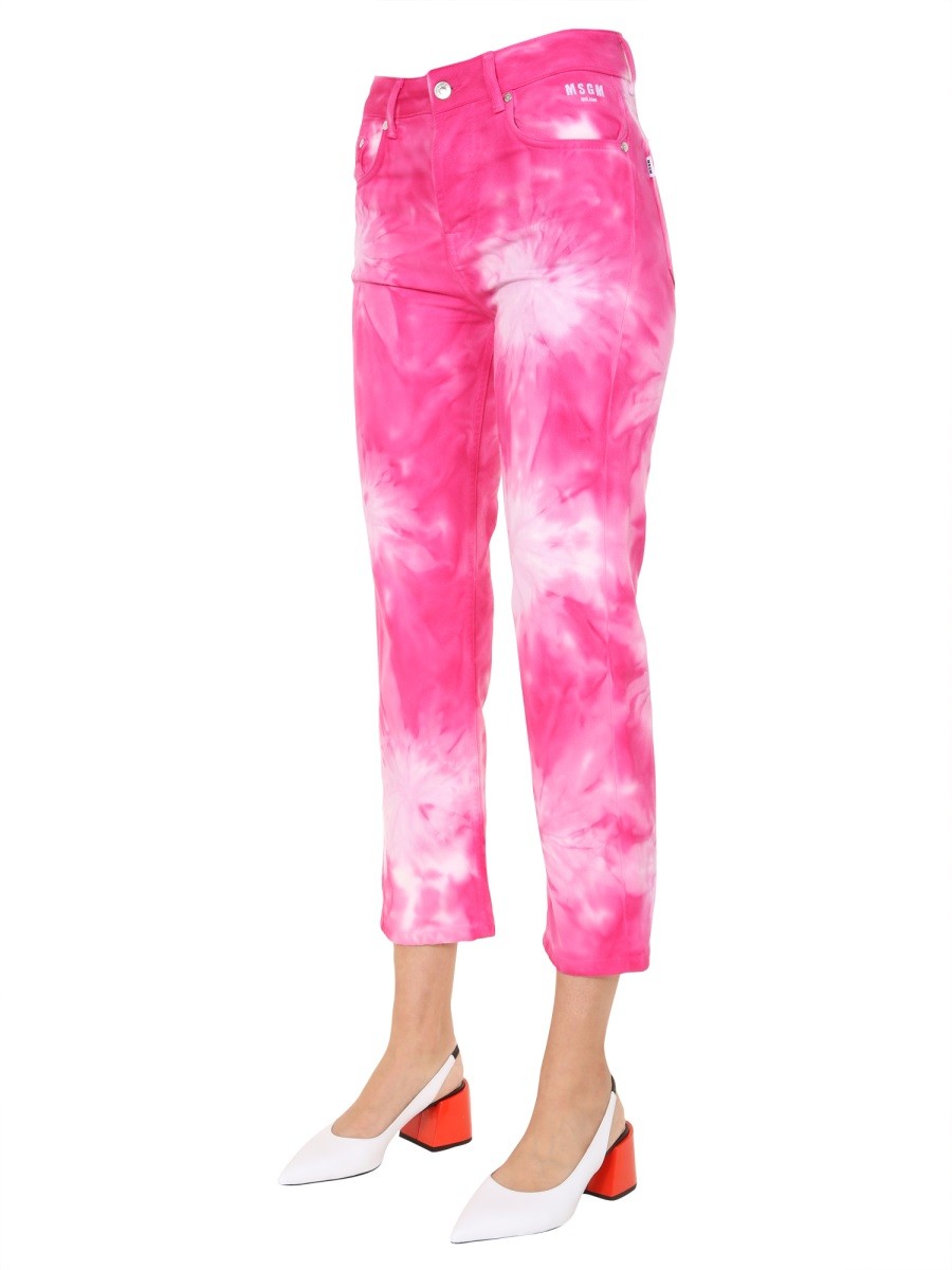 Cropped Jeans With Zip Closure