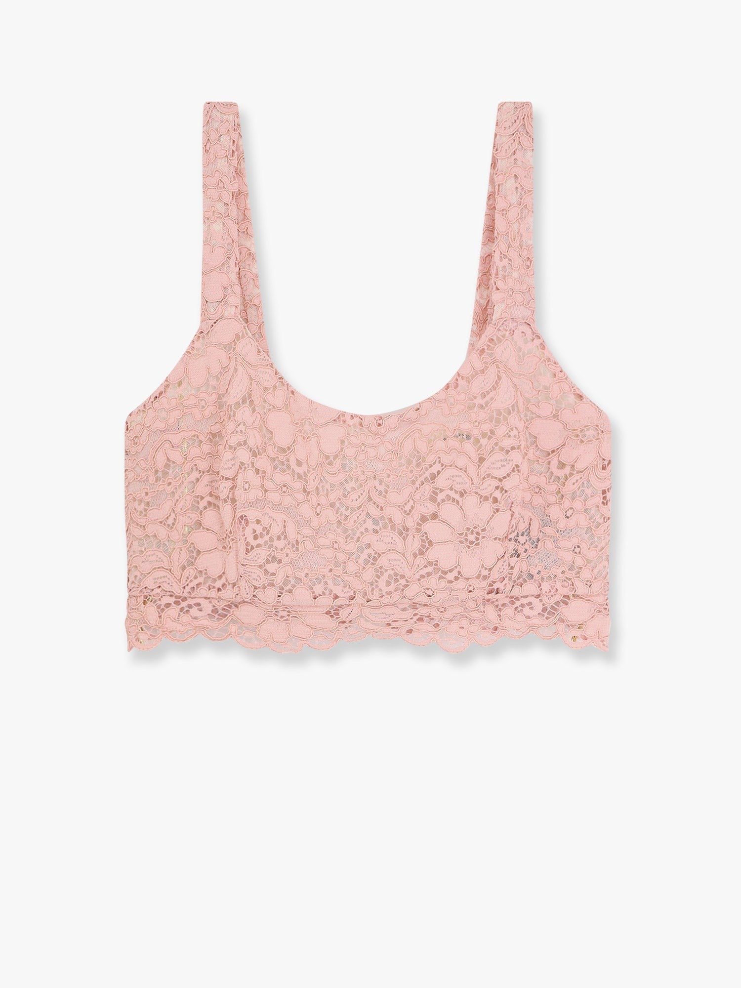 Cropped Lace Top T-Shirt