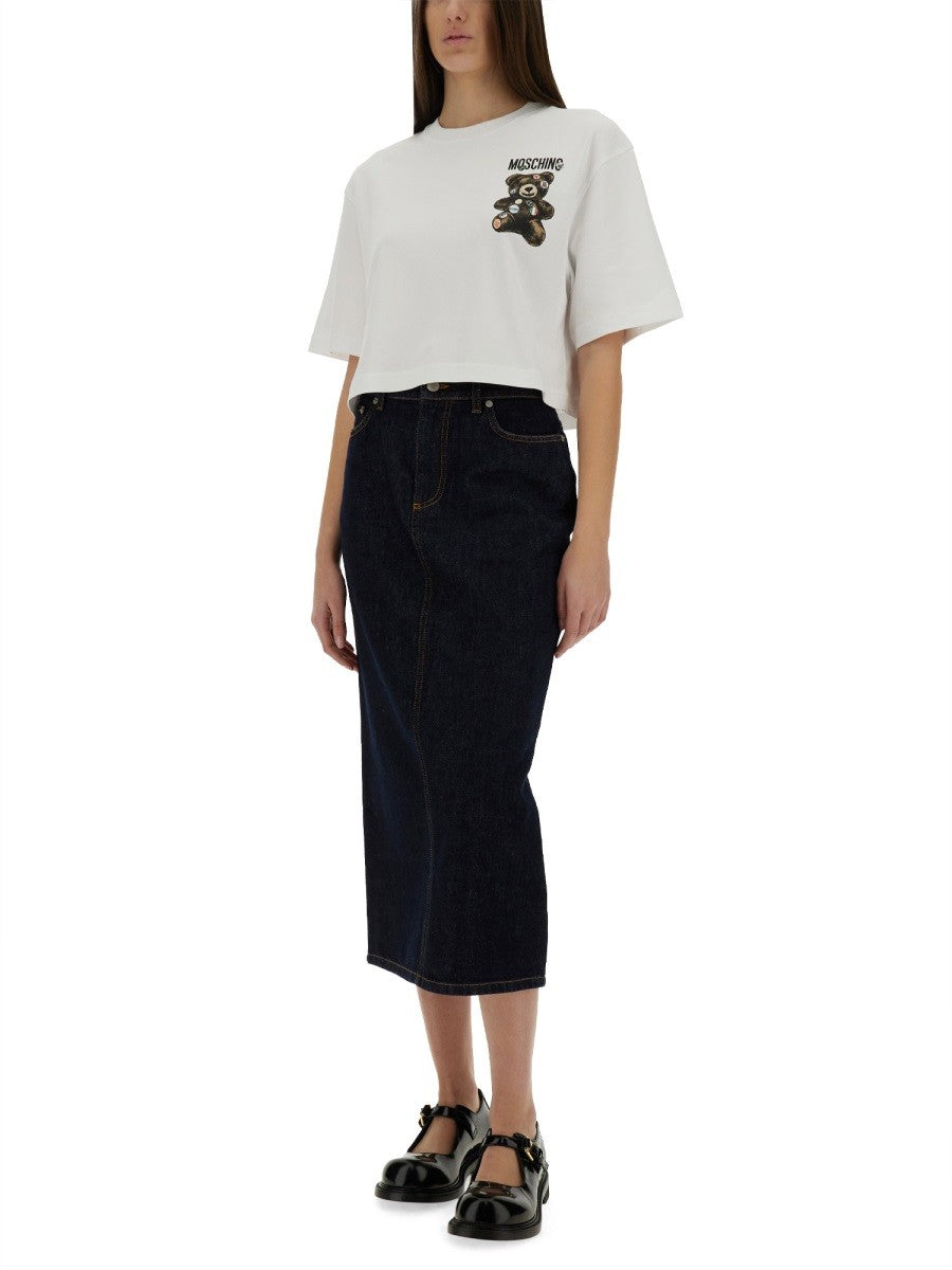 CROPPED T-SHIRT TEDDY BEAR