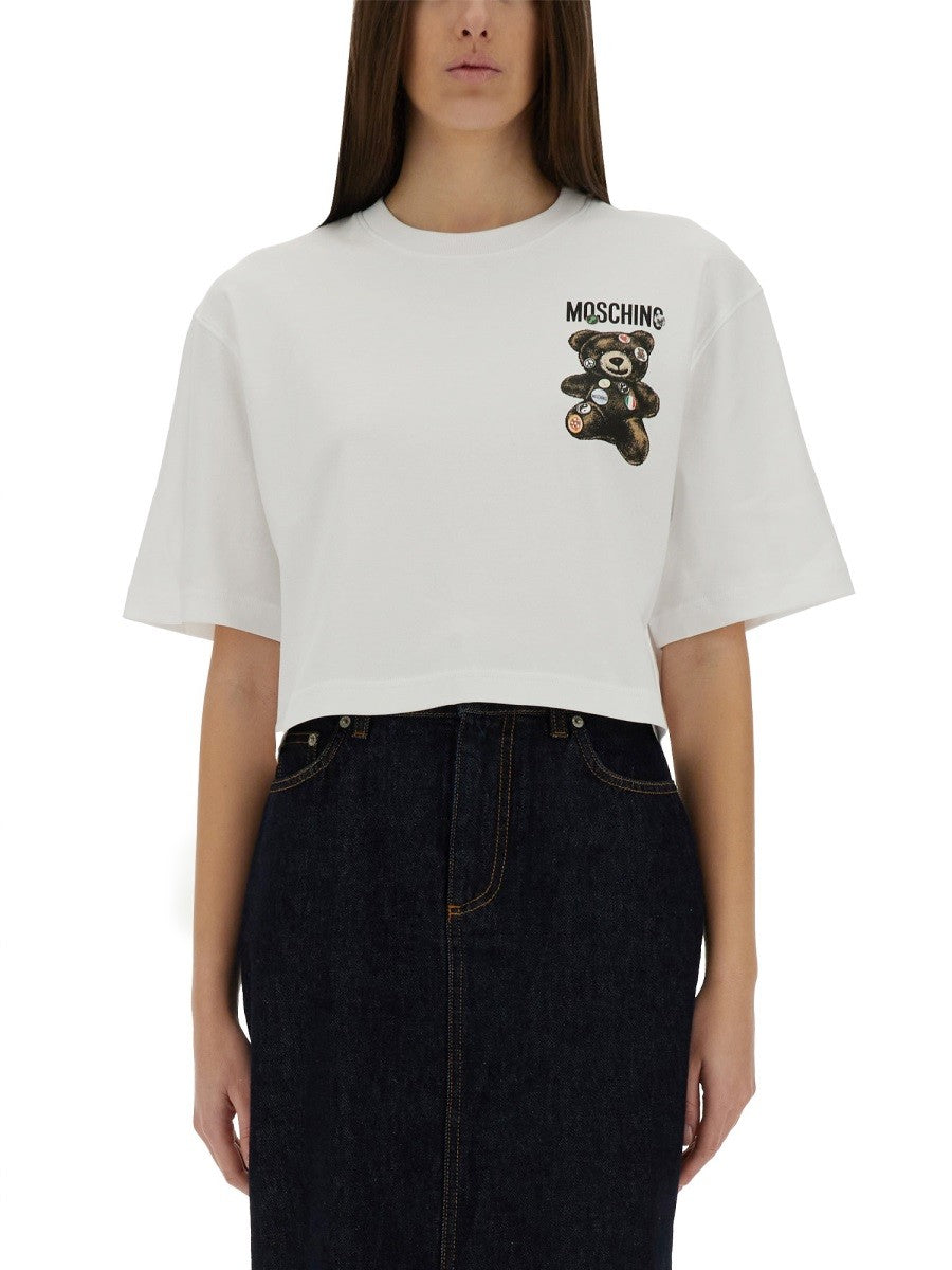 CROPPED T-SHIRT TEDDY BEAR