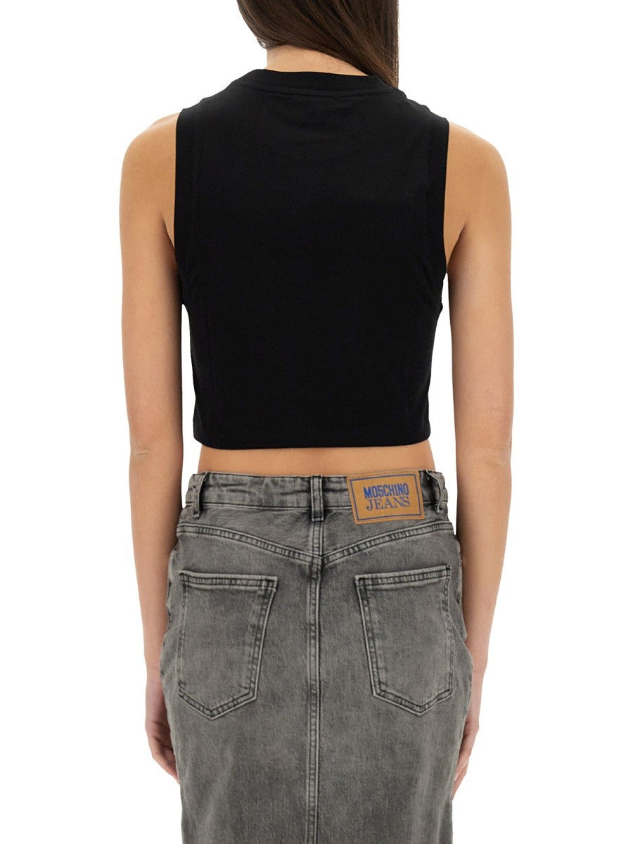 CROPPED TOP WITH PRINT
