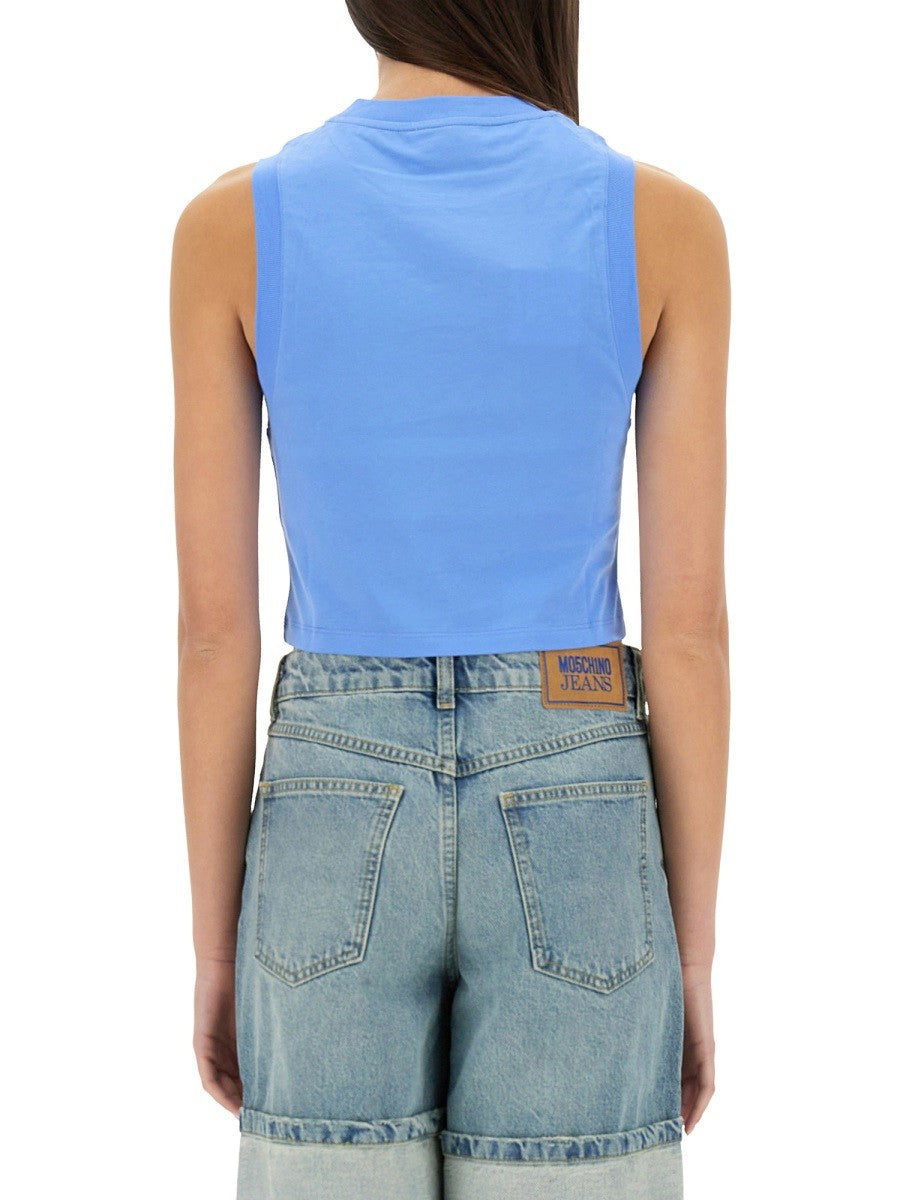 CROPPED TOP WITH PRINT