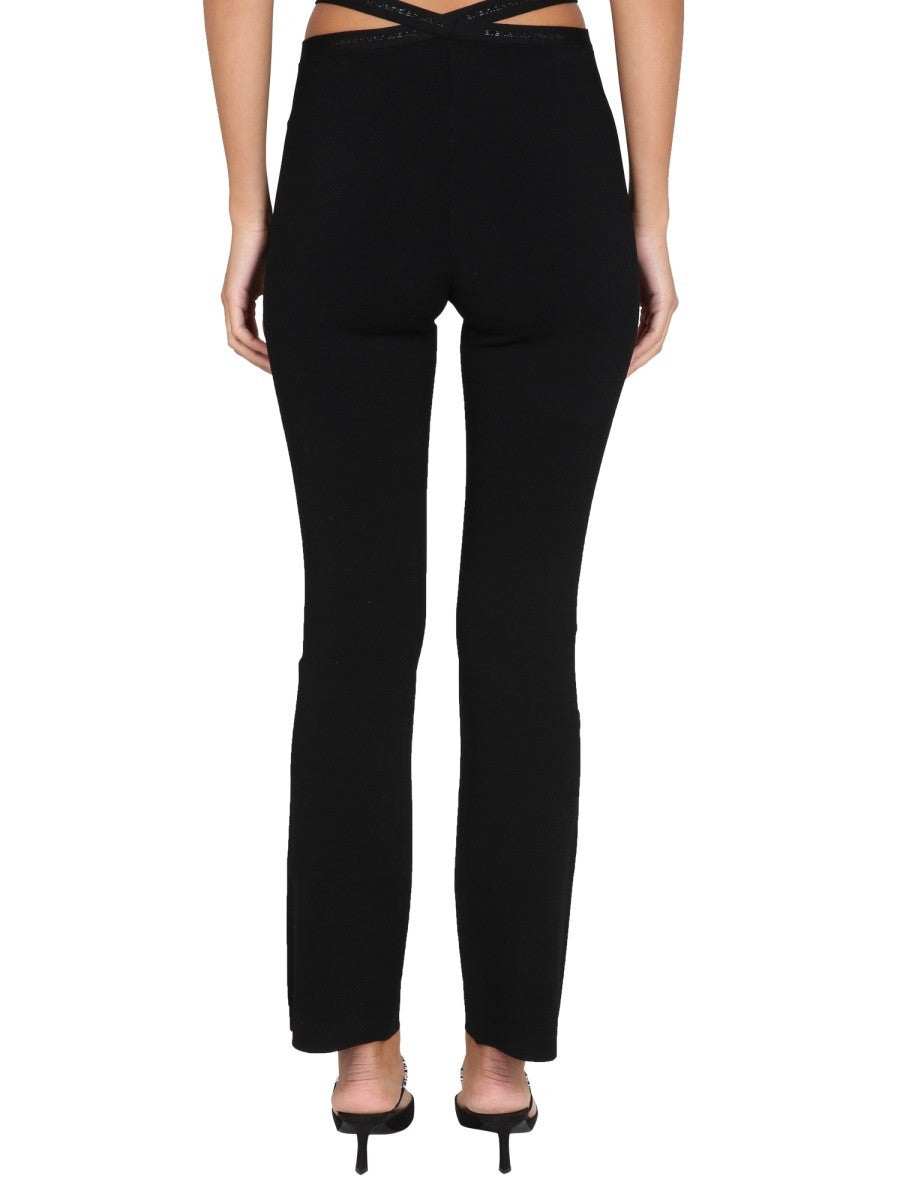 CROSS LEGGINGS WITH LOGO