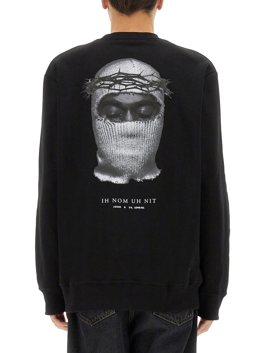 CROWN MASK PRINT SWEATSHIRT