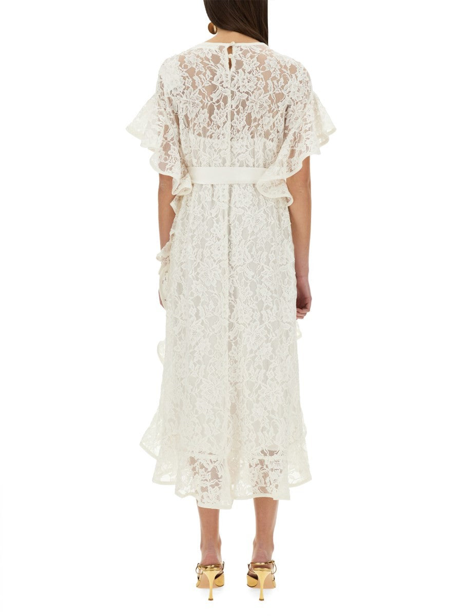 CRUSH LACE MIDI DRESS