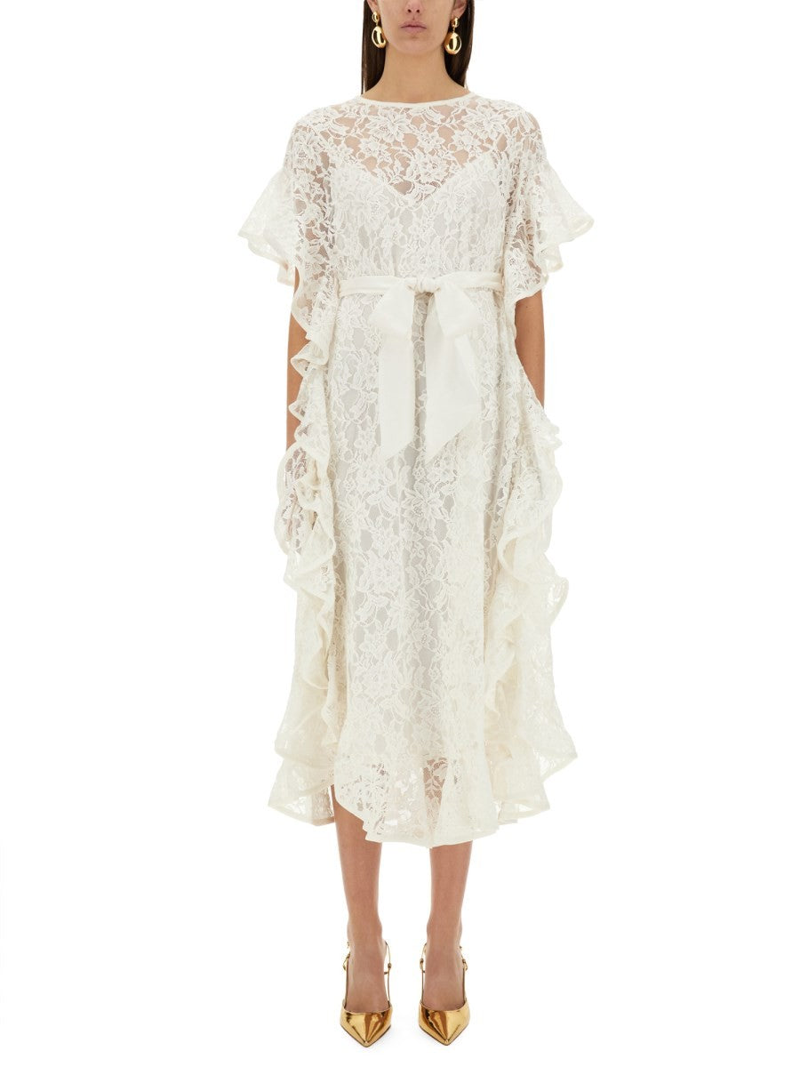 CRUSH LACE MIDI DRESS