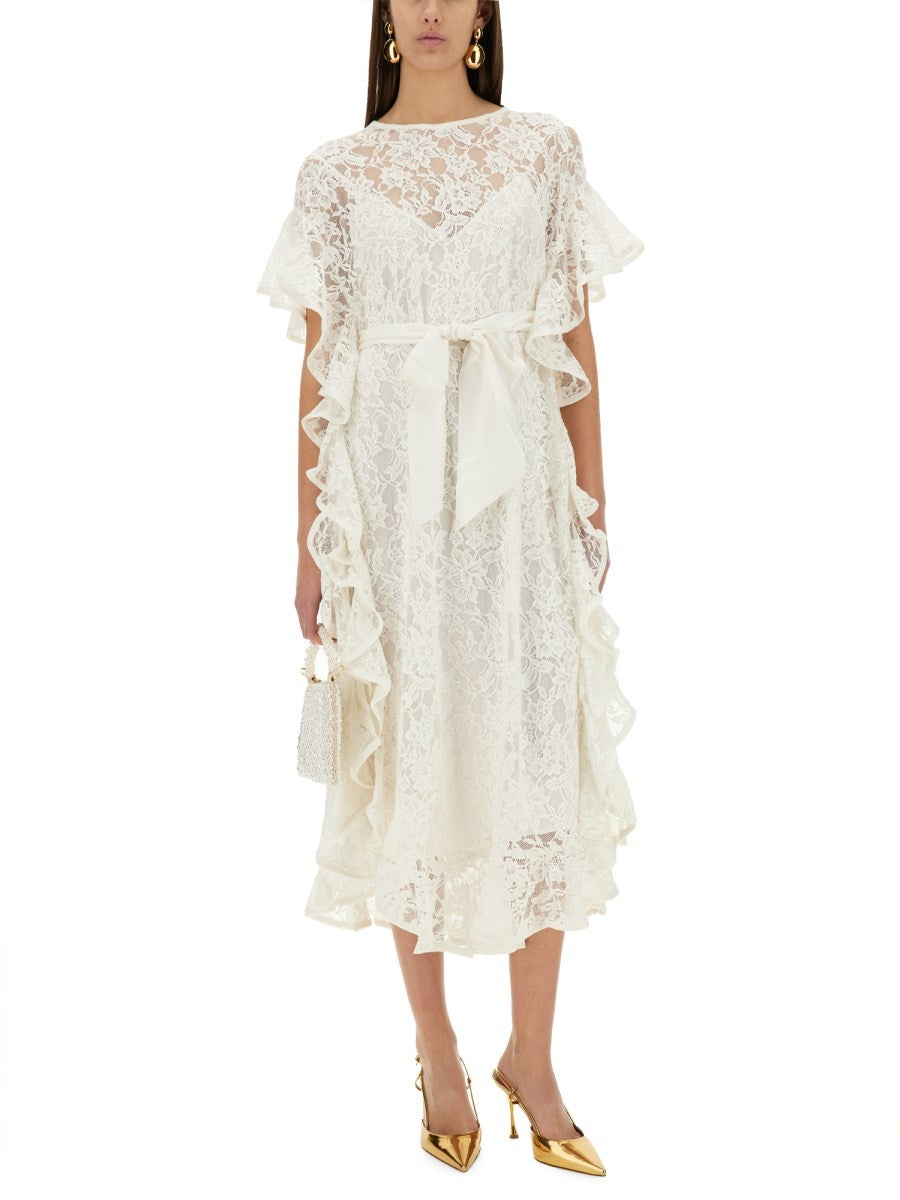 CRUSH LACE MIDI DRESS