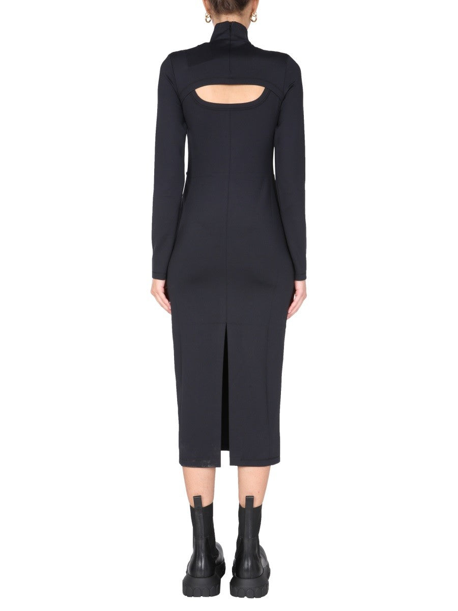 Polo Neck Cut Out Dress