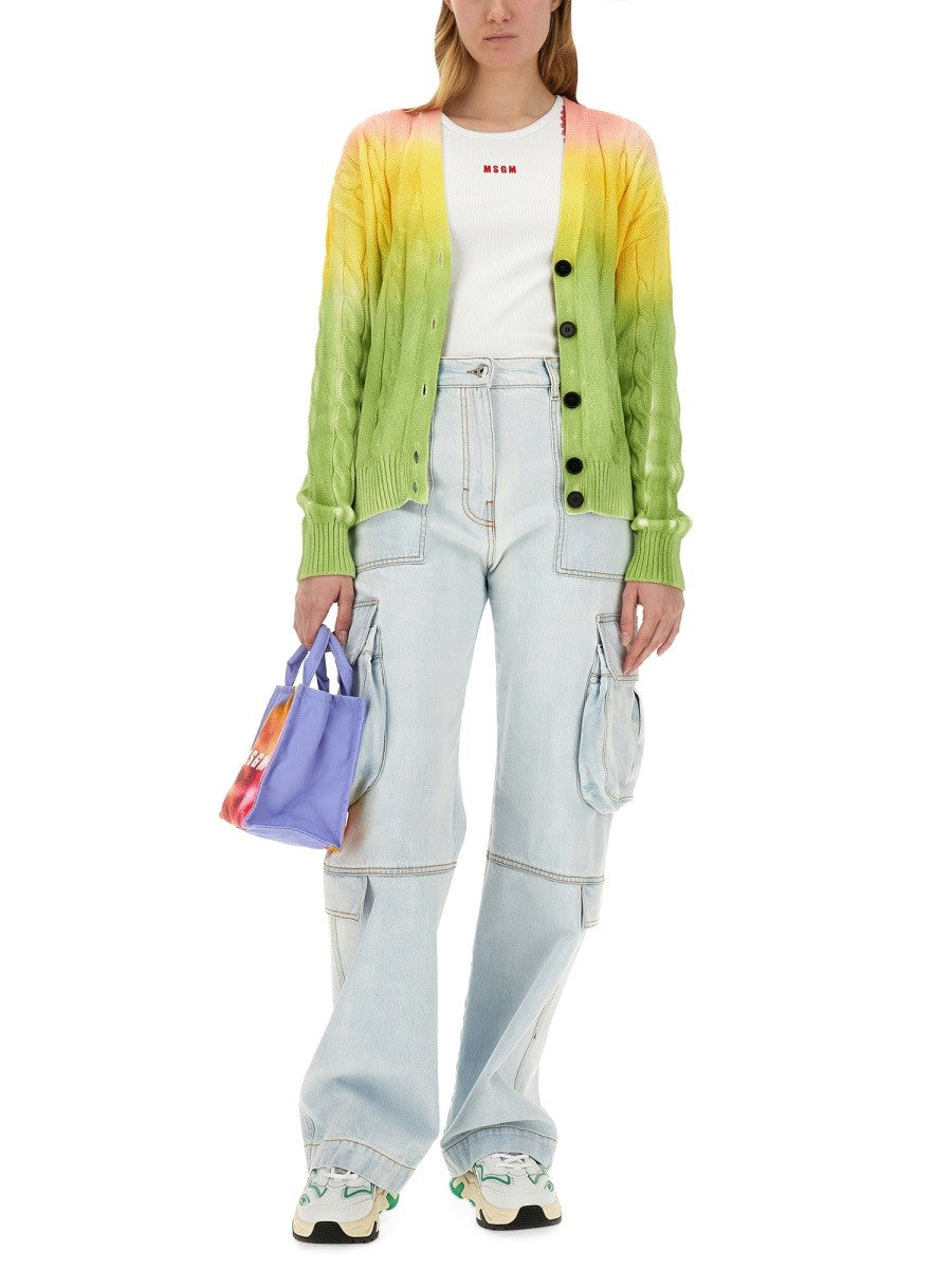 Degrade Cotton Cardigan