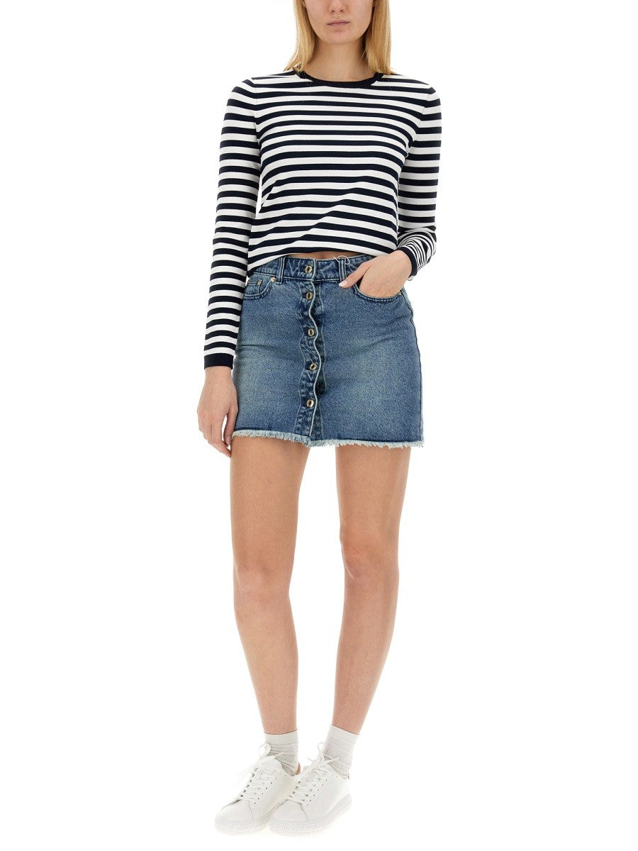 Regular Fit Denim Mini Skirt