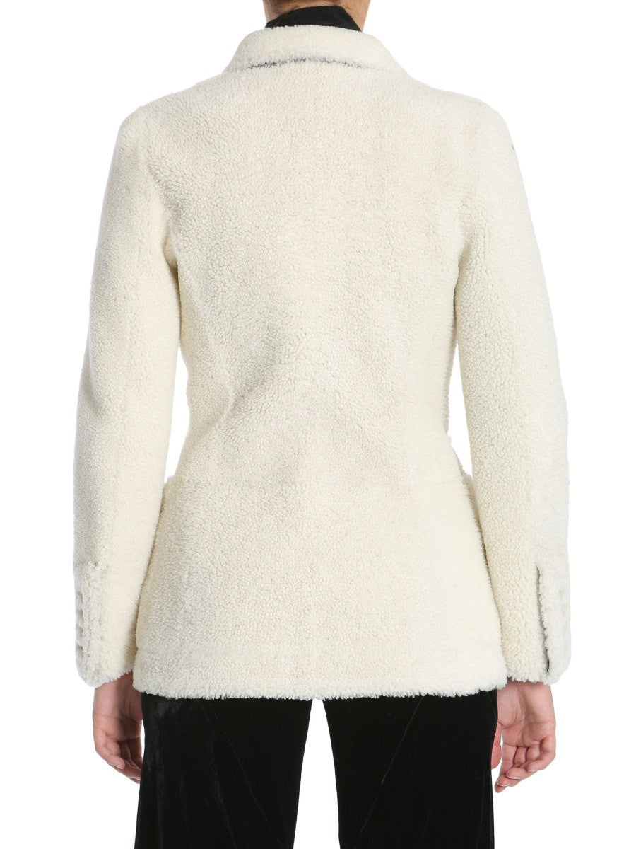 Notched Lapel Double Breasted Coat