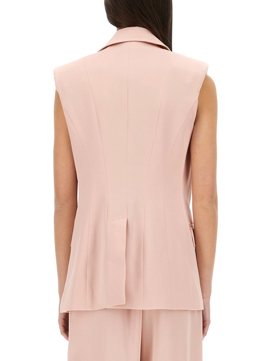 DOUBLE-BREASTED SLEEVELESS JACKET