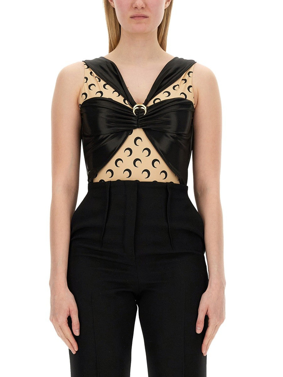 Slim Fit Draped Bodysuit