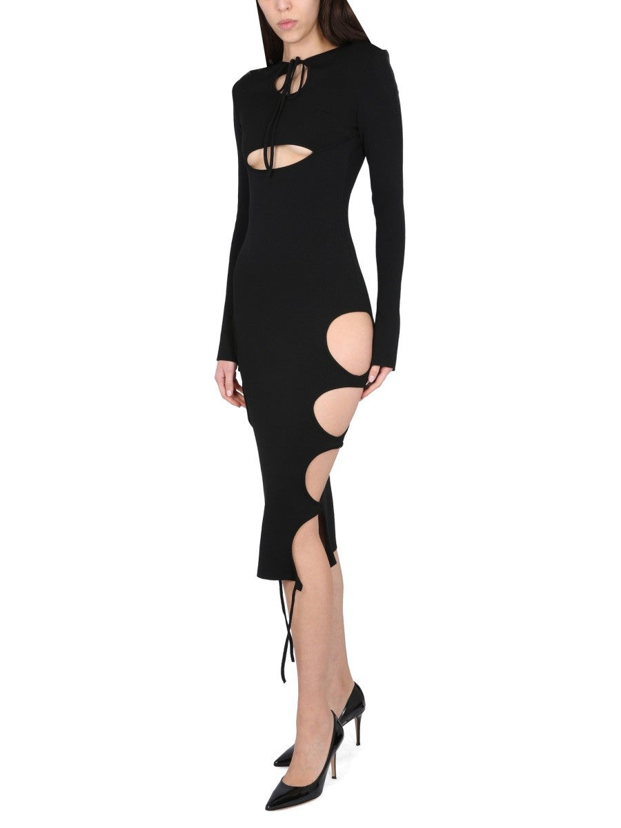 DRESS WITH CUT-OUT DETAILS