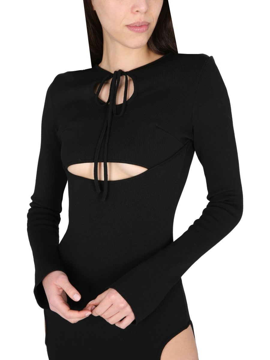 DRESS WITH CUT-OUT DETAILS