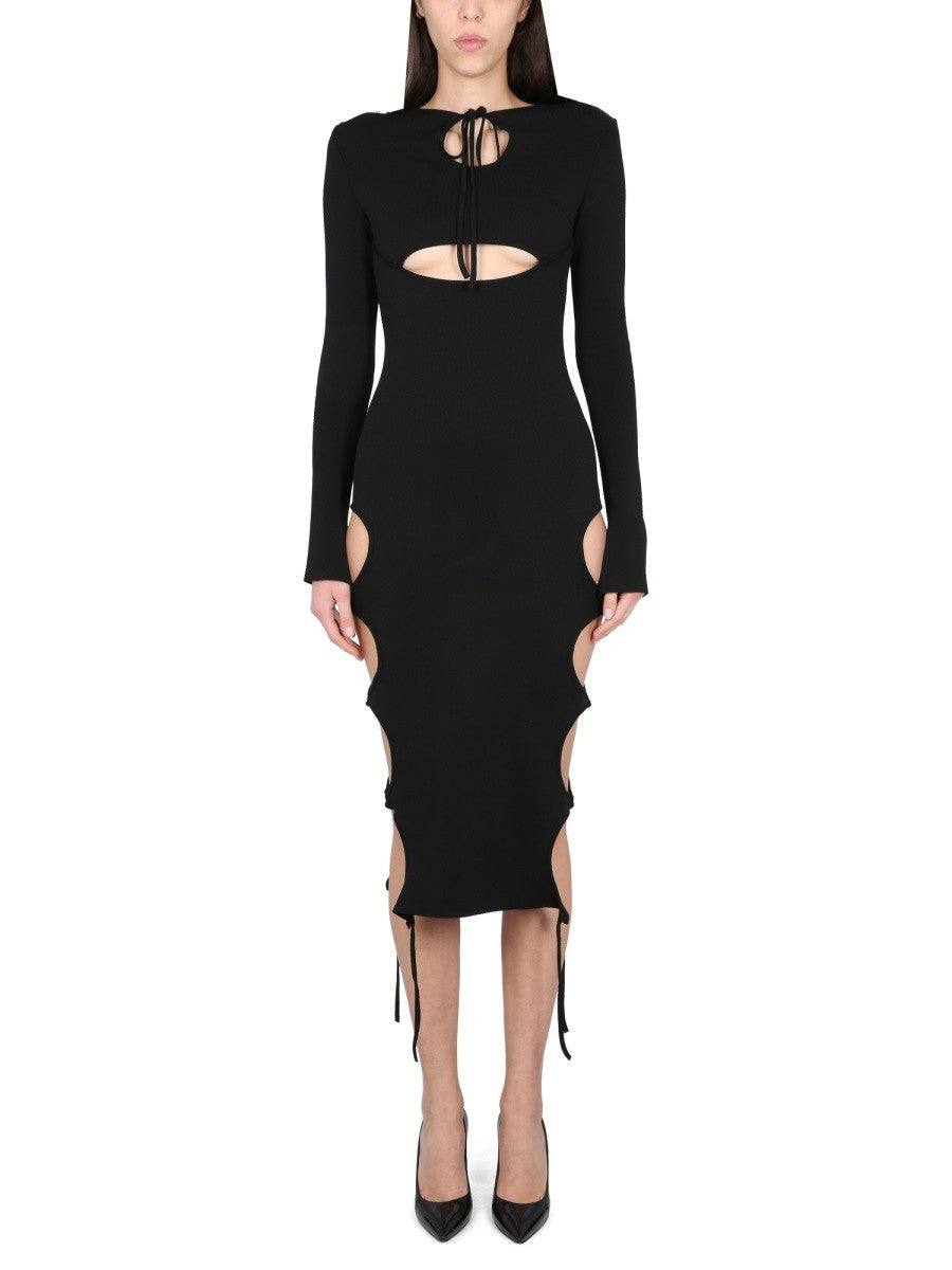 DRESS WITH CUT-OUT DETAILS