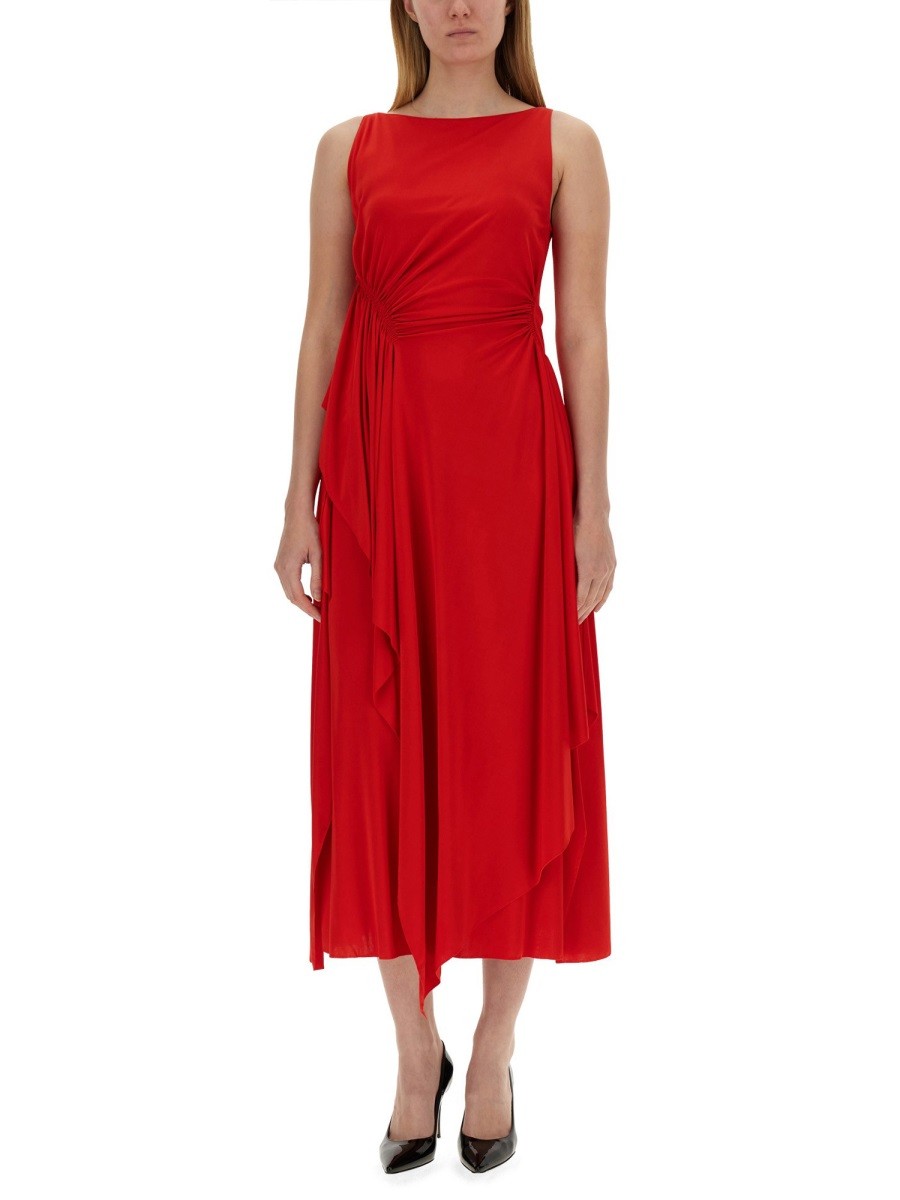 DRESS WITH DRAPE