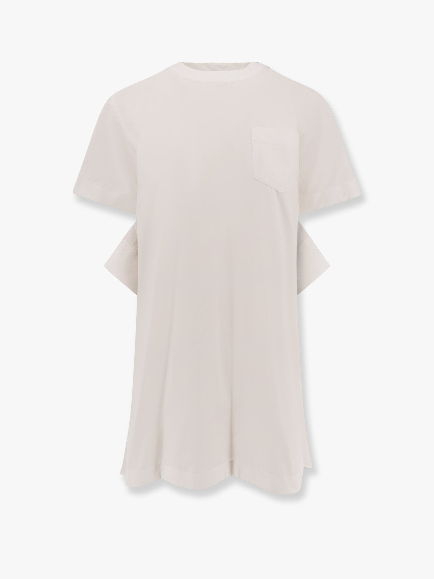 Draped Cotton Inserts Dress