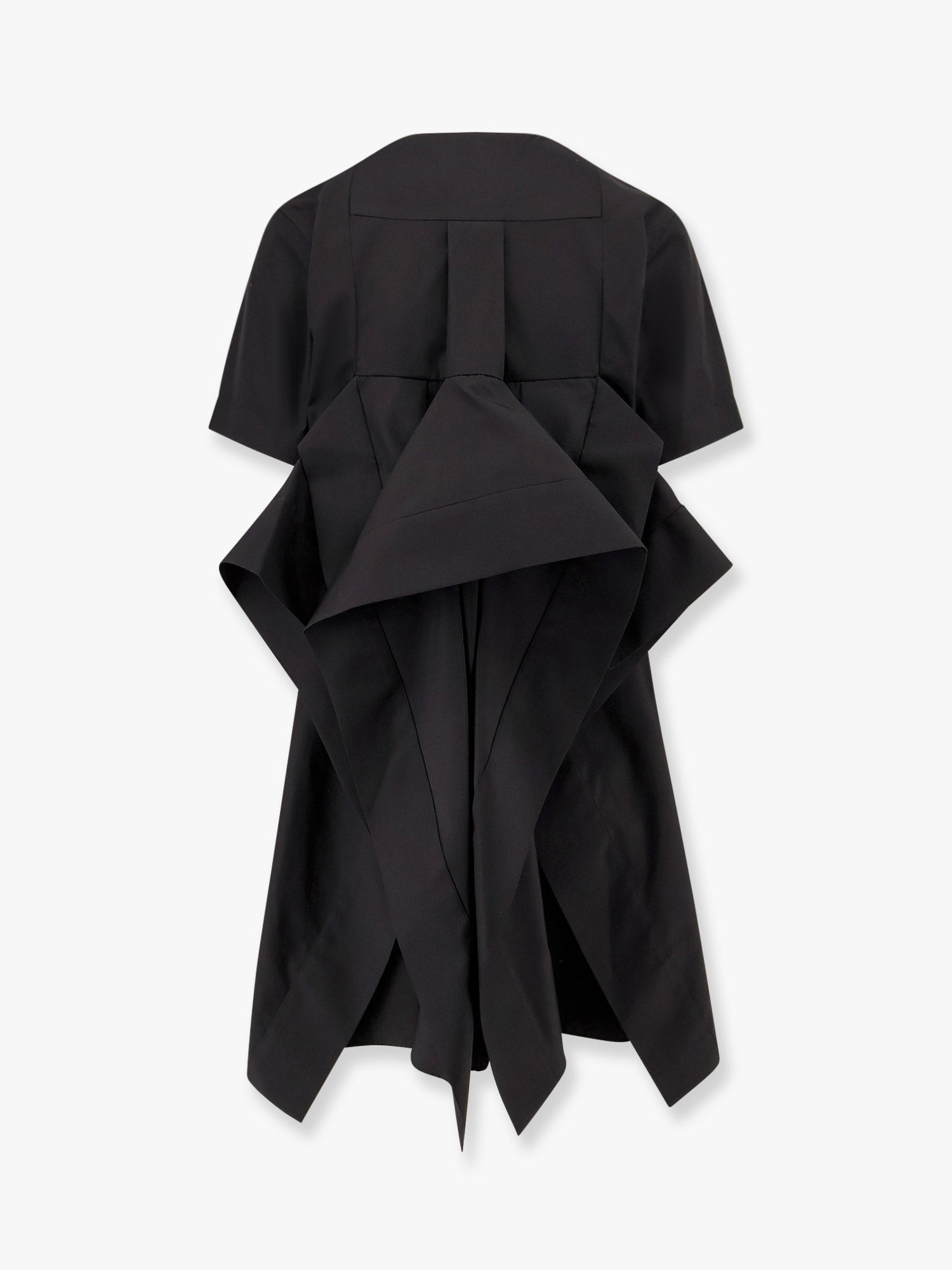 Draped Cotton Inserts Dress