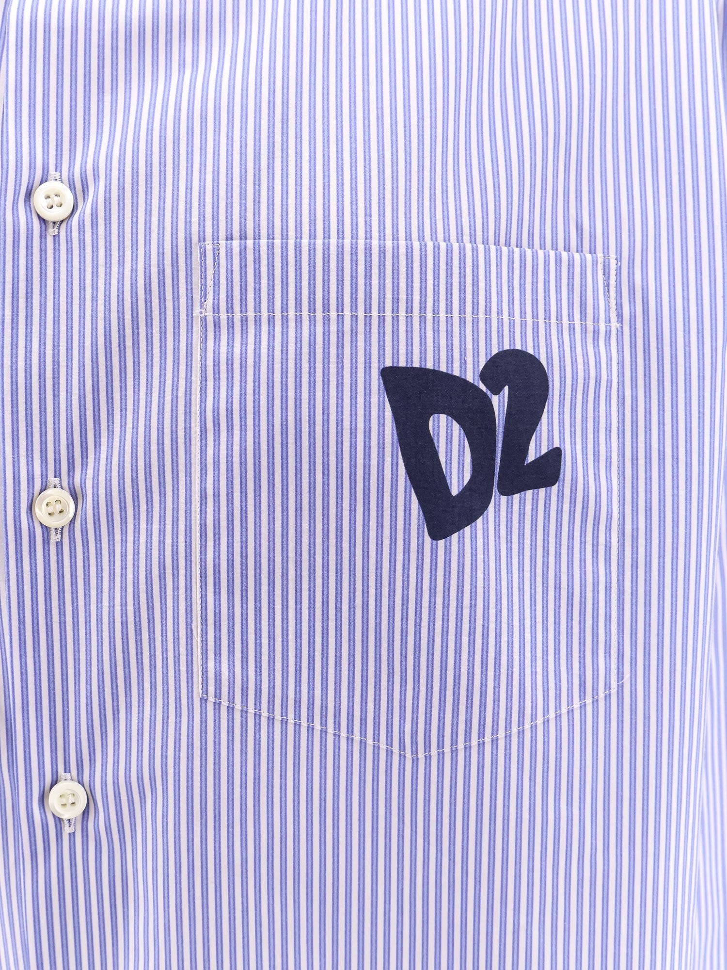 Chemise oversize en coton rayé Dsquared2 Summer Lovers