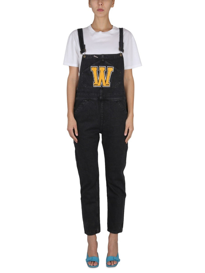 DUNGAREES WITH LOGO | Basement 88