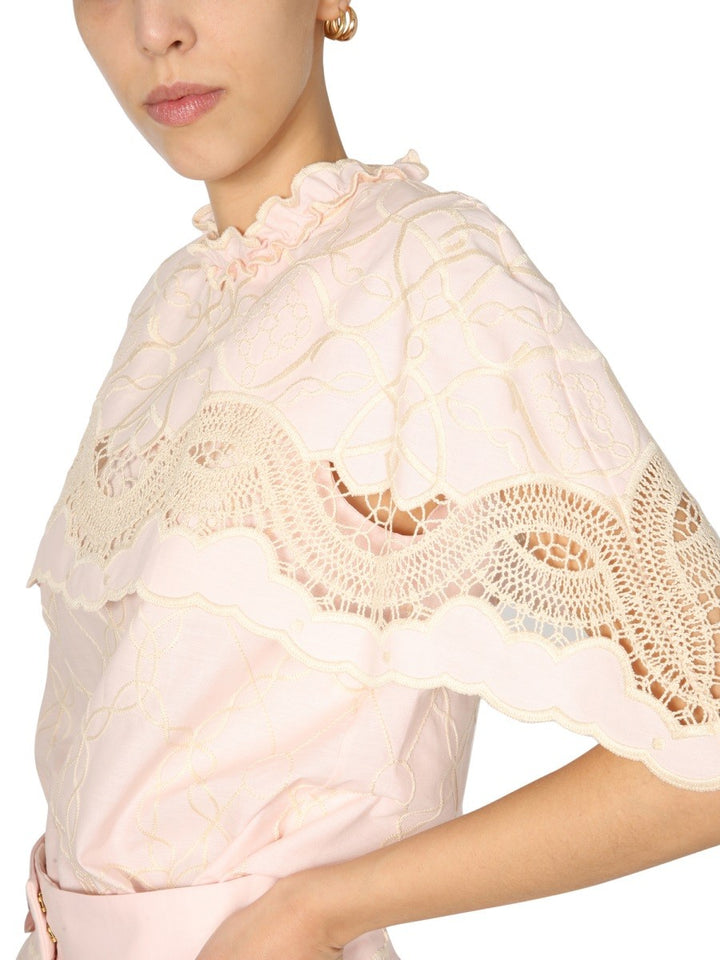 EMBROIDERED CAPE TOP | Basement 88