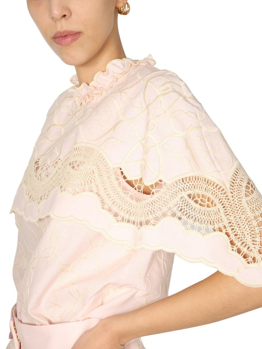 EMBROIDERED CAPE TOP | Basement 88