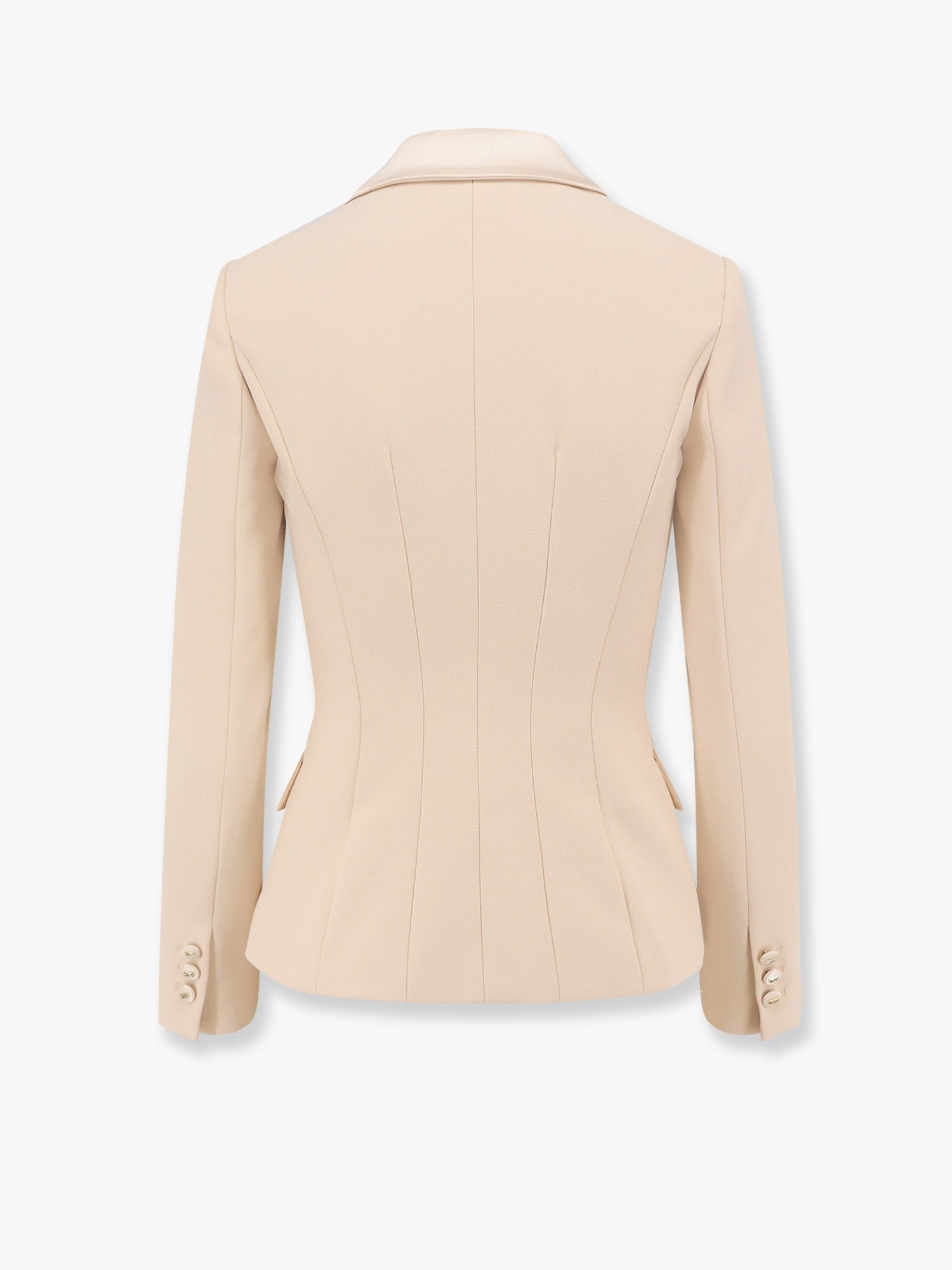 Essentials blazer with shoulder pads and covered buttons