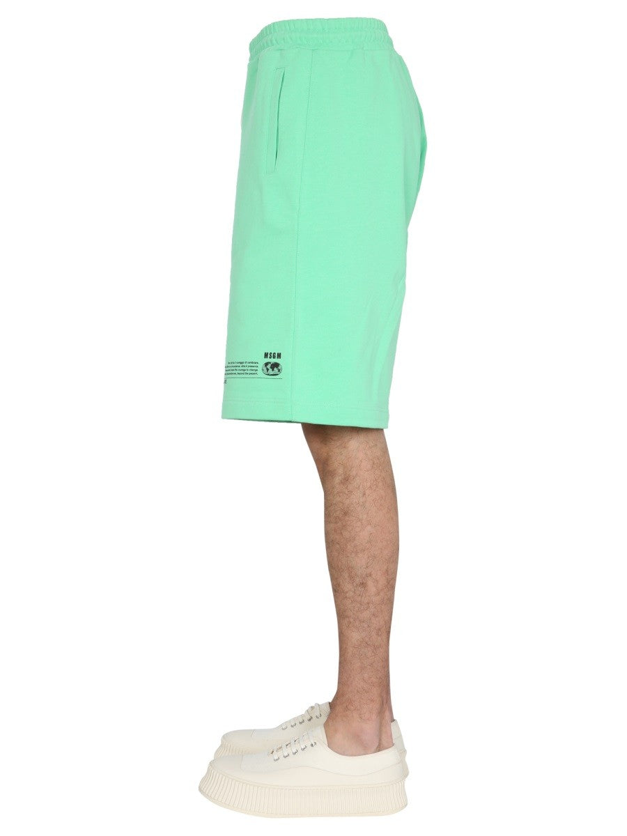 【送料&関税込】MSGM fantastic Green Bermuda FANTASTIC GREEN BERMUDA | msgm | Basement 88