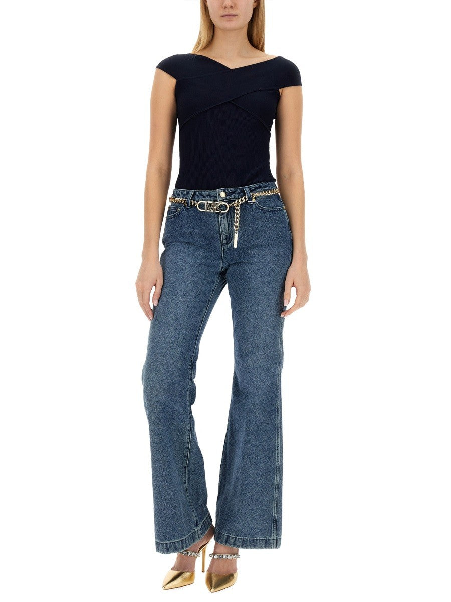 FLARE FIT 100% COTTON JEANS