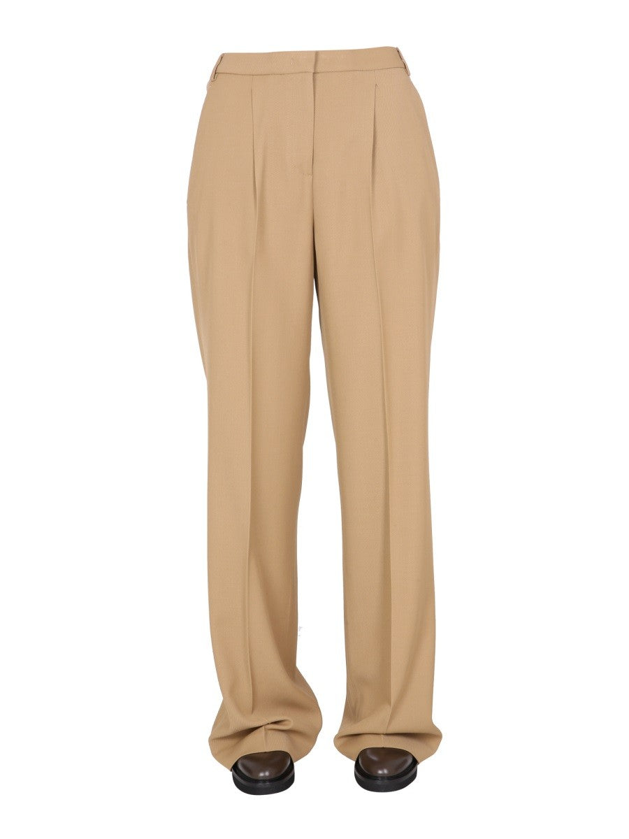 Front Button Zip GABARDINE TROUSERS