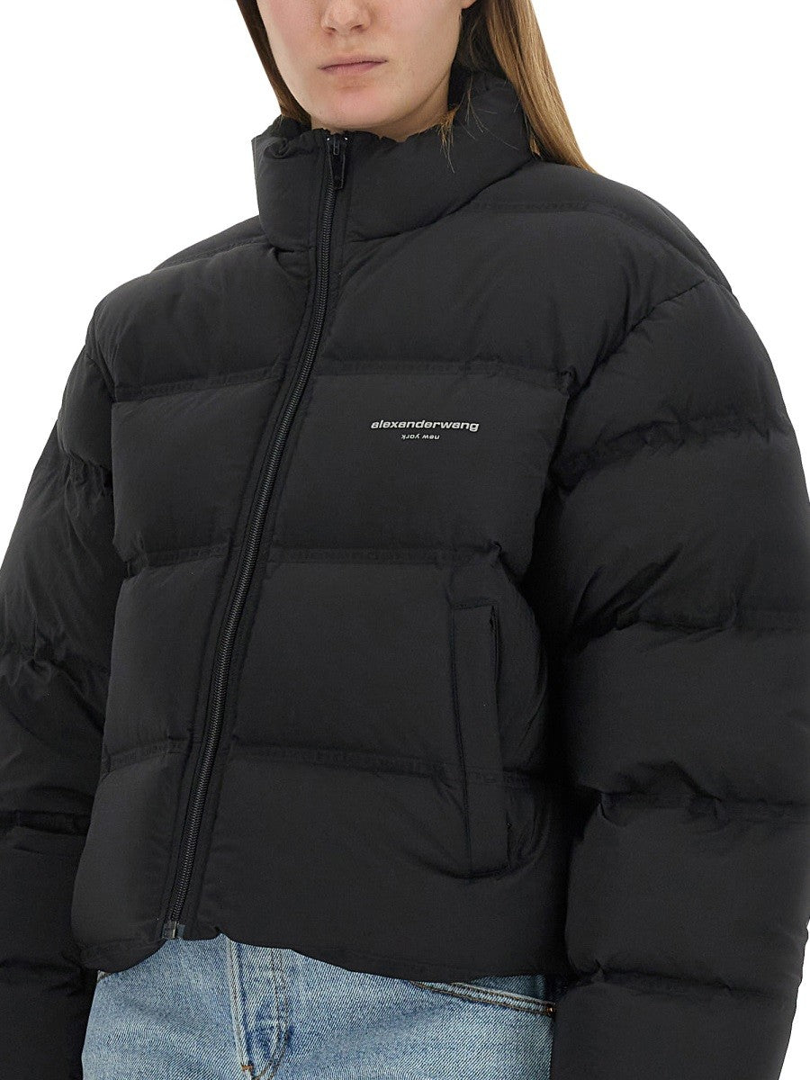 GIACCA CROPPED CON LOGO