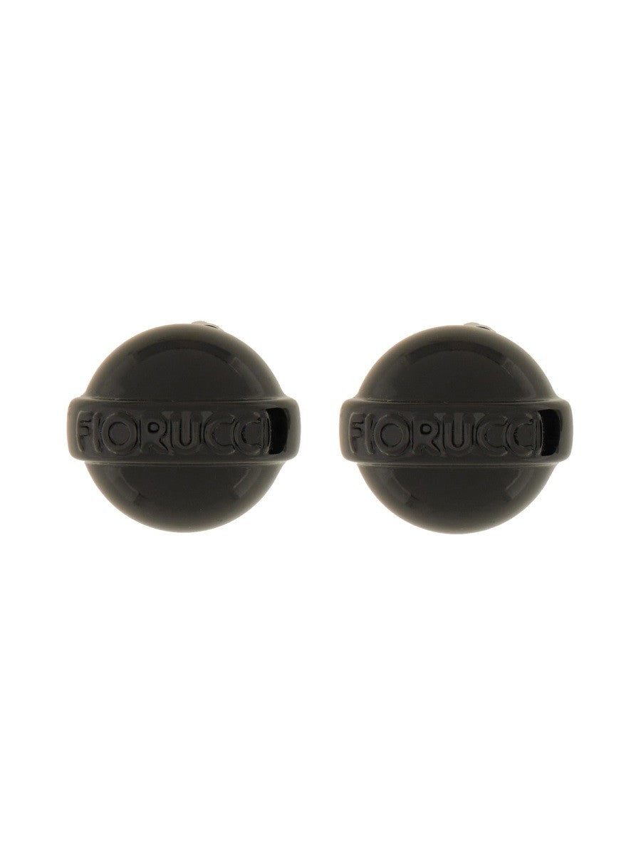 GLOSSY BLACK MINI LOLLIPOP EARRING