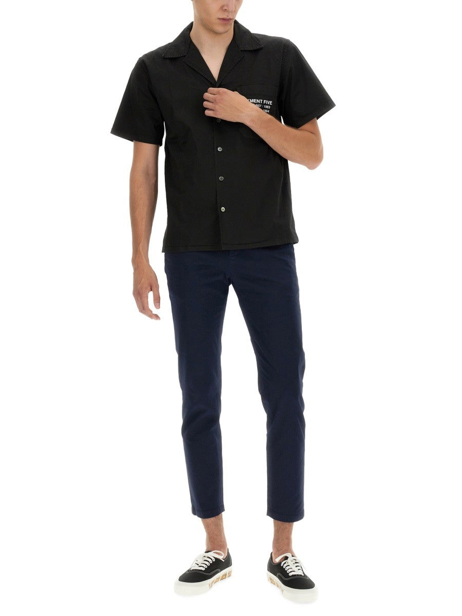 CHEMISE HAWAÏENNE AVEC LOGO IMPRIMÉ