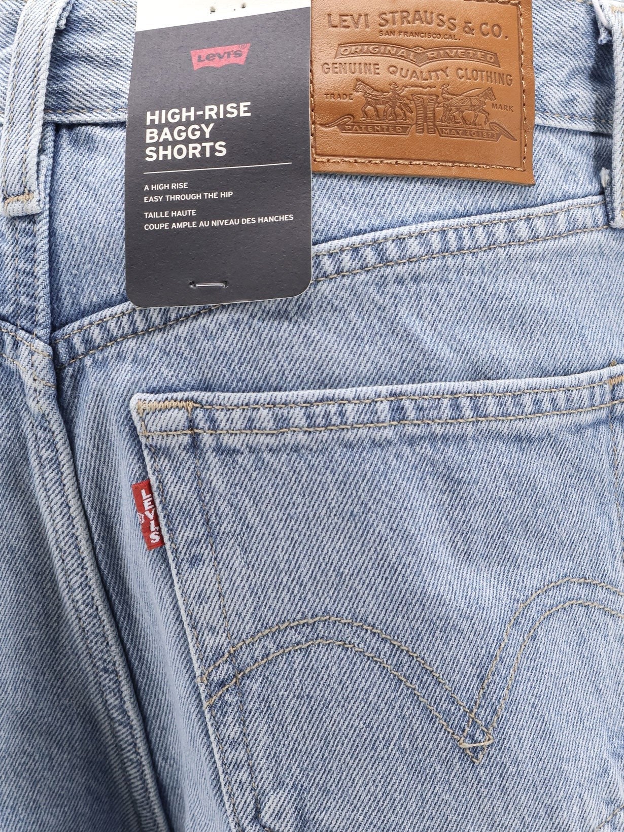 High Waist Baggy Denim Shorts