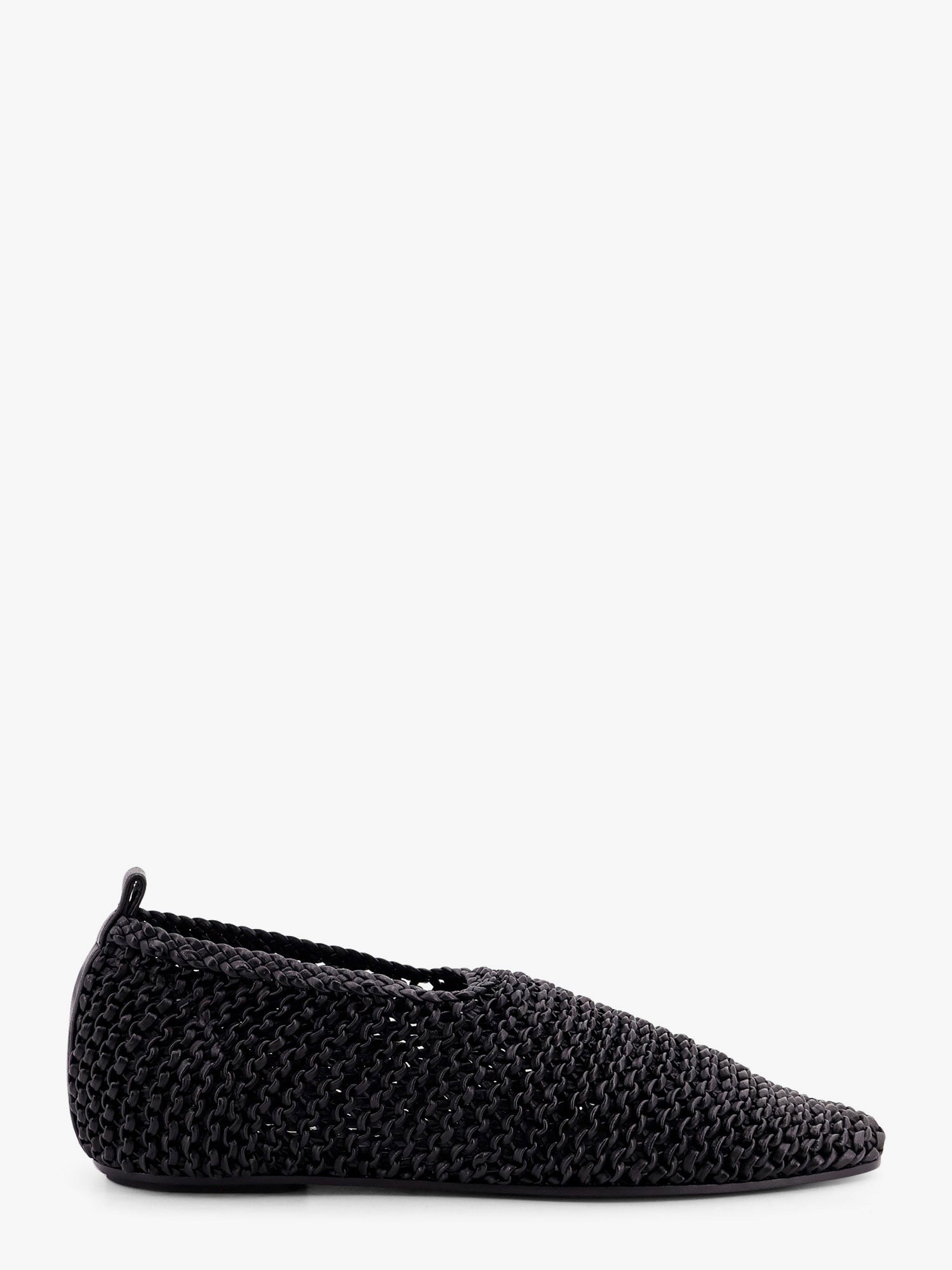 Interwined leather ballerinas