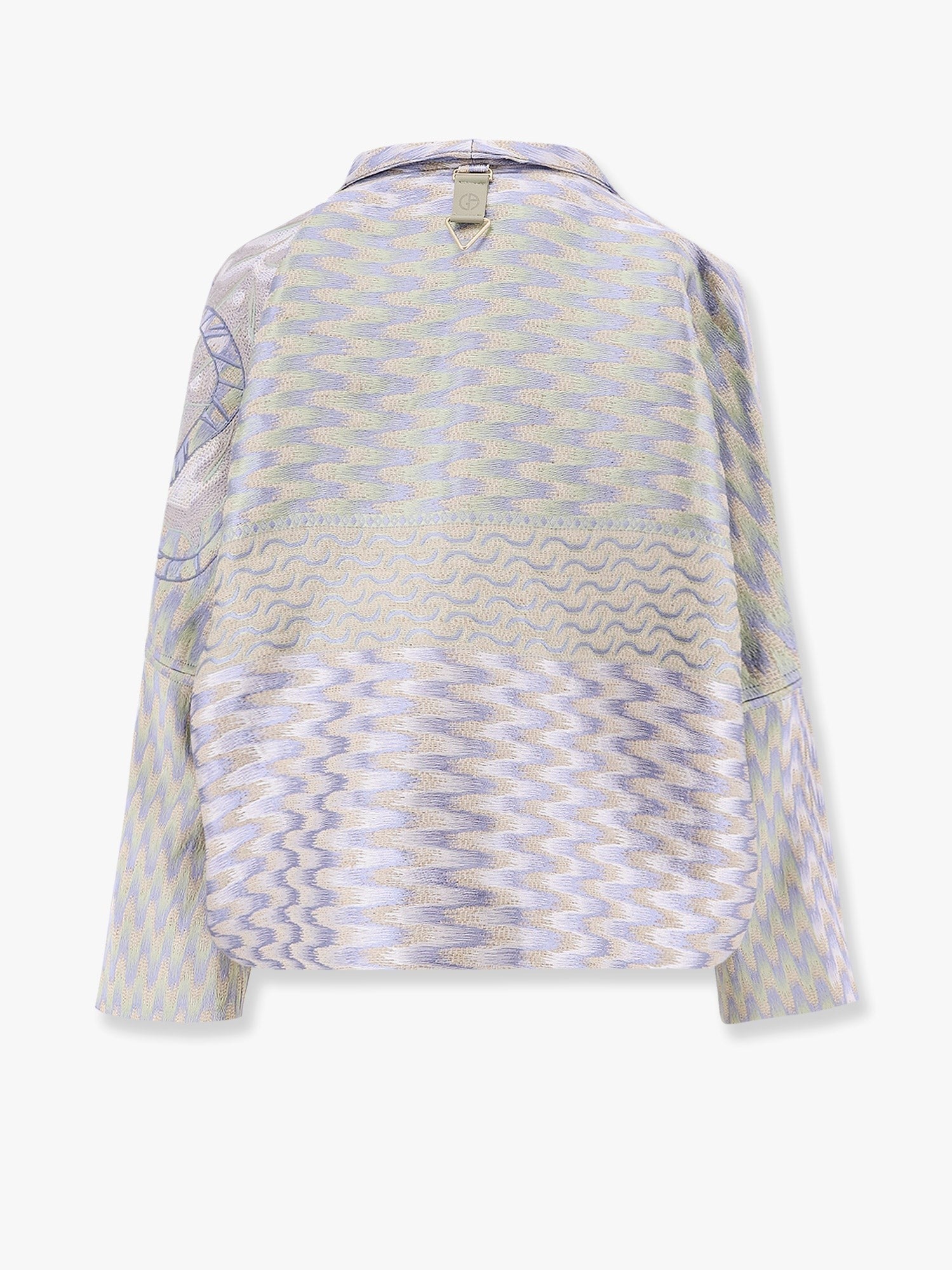Jacquard Hemp, Linen And Silk Caban