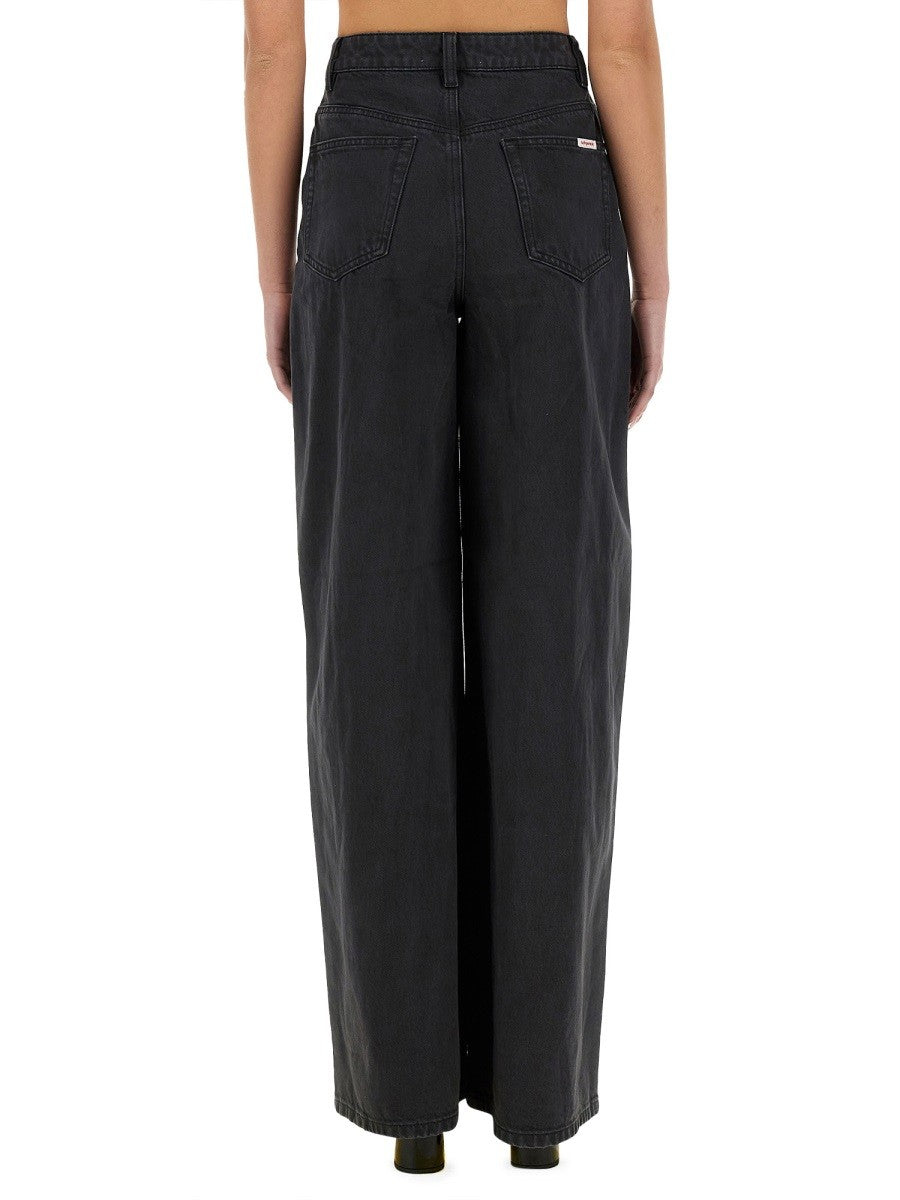 JEANS WITH BOW MOTIF