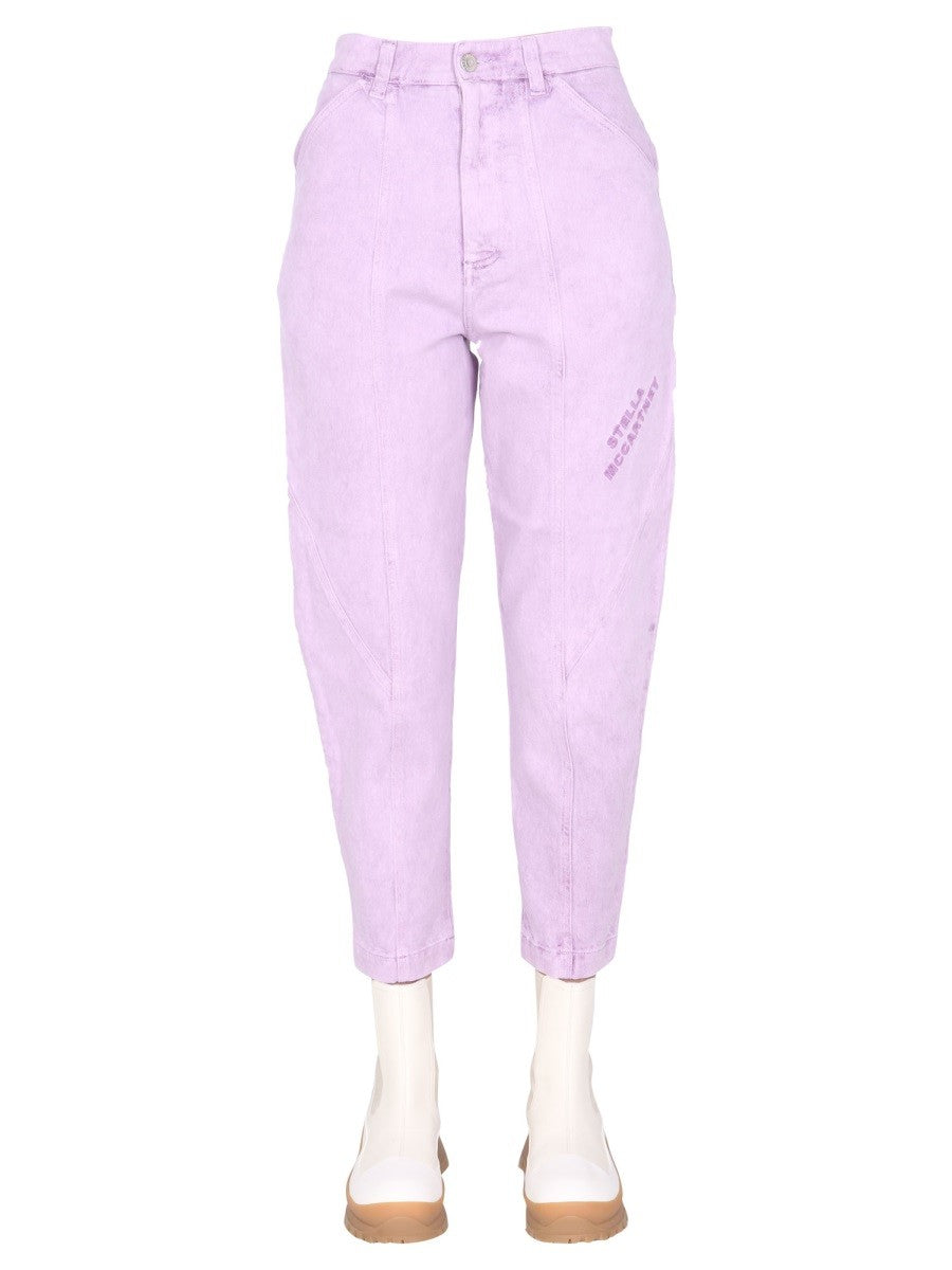 JEANS WITH EMBROIDERED LOGO