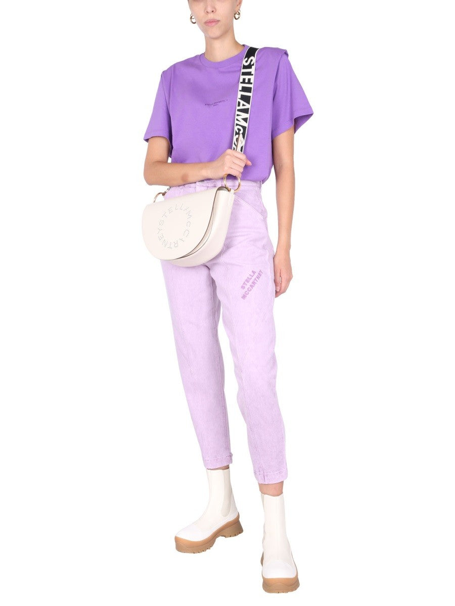 JEANS WITH EMBROIDERED LOGO | Basement 88