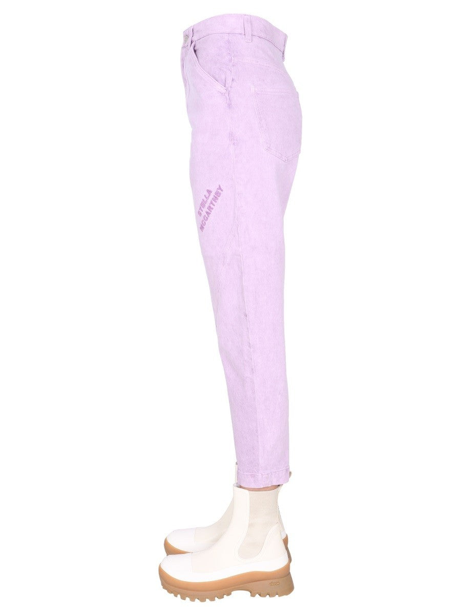 JEANS WITH EMBROIDERED LOGO | Basement 88