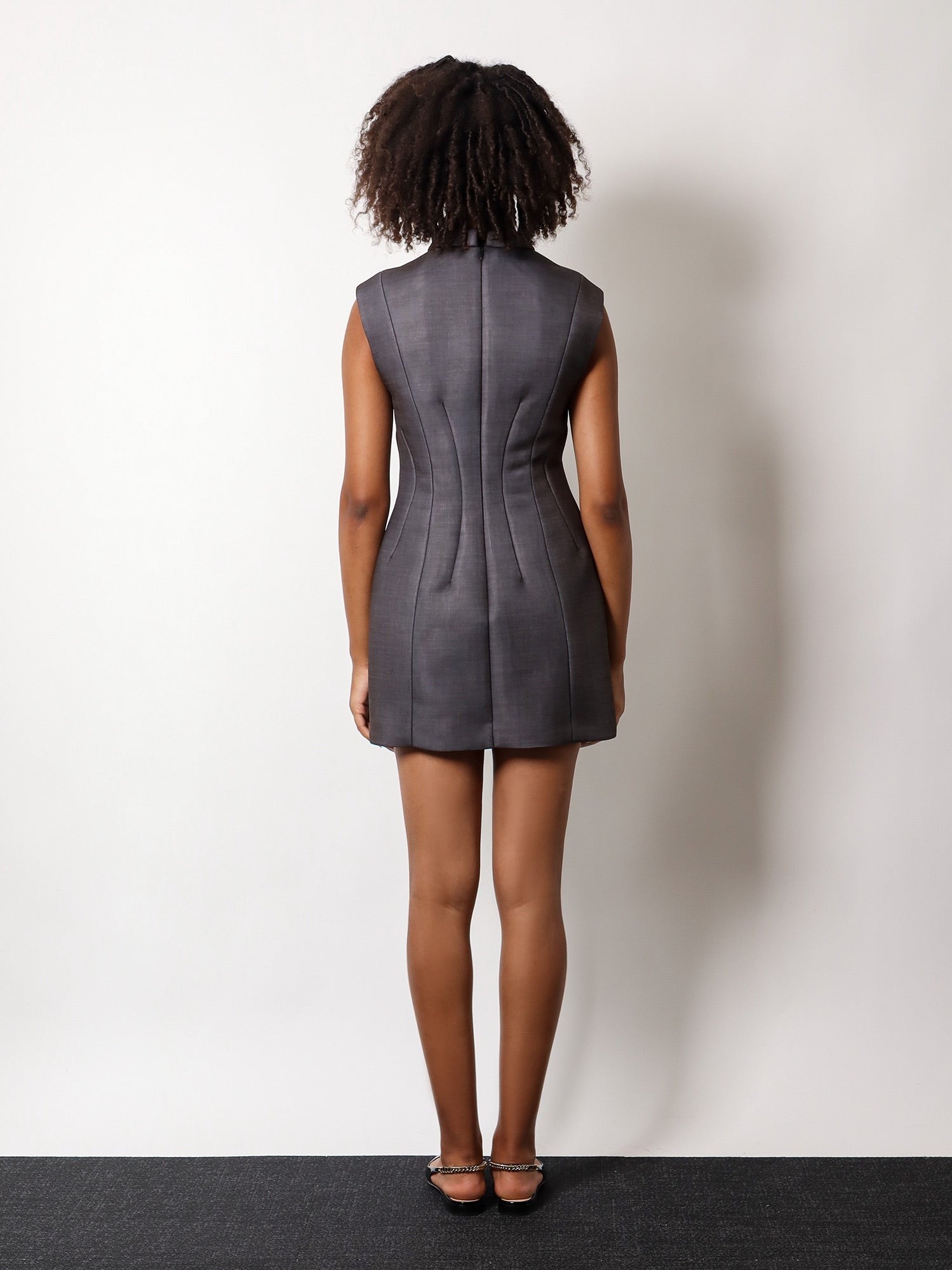 Jersey Dress With Padded Effect